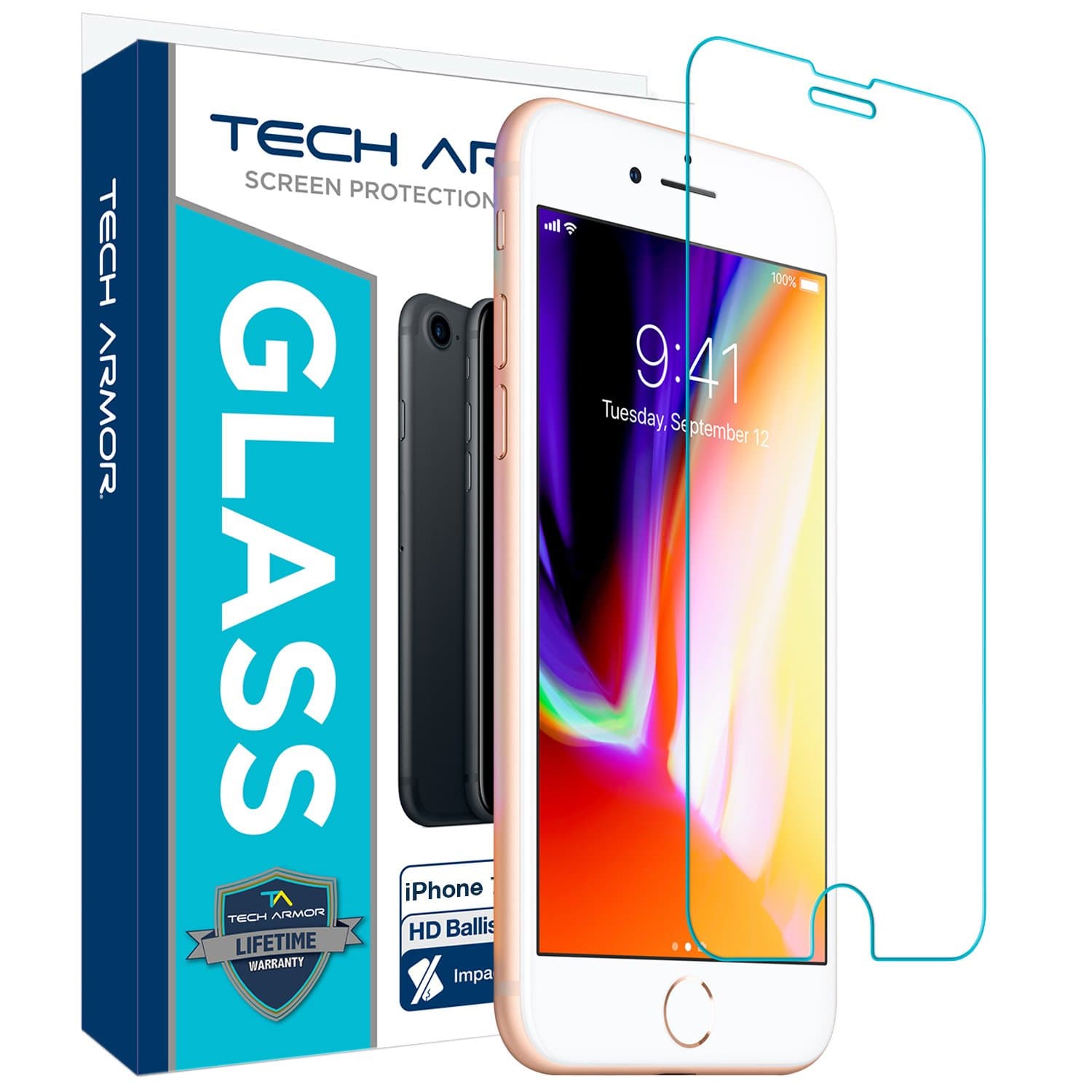 Tech Armor Apple iPhone 6 / 6s Plus HD Clear Ballistic Glass Screen Protector