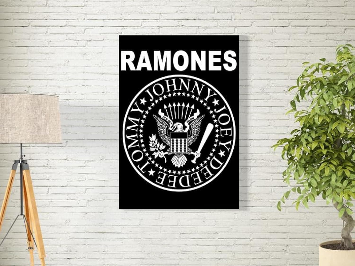 bpaBPA® Ramones Wall Art For Decoration Easy To Hang, 55X35Cm, 1Pcs