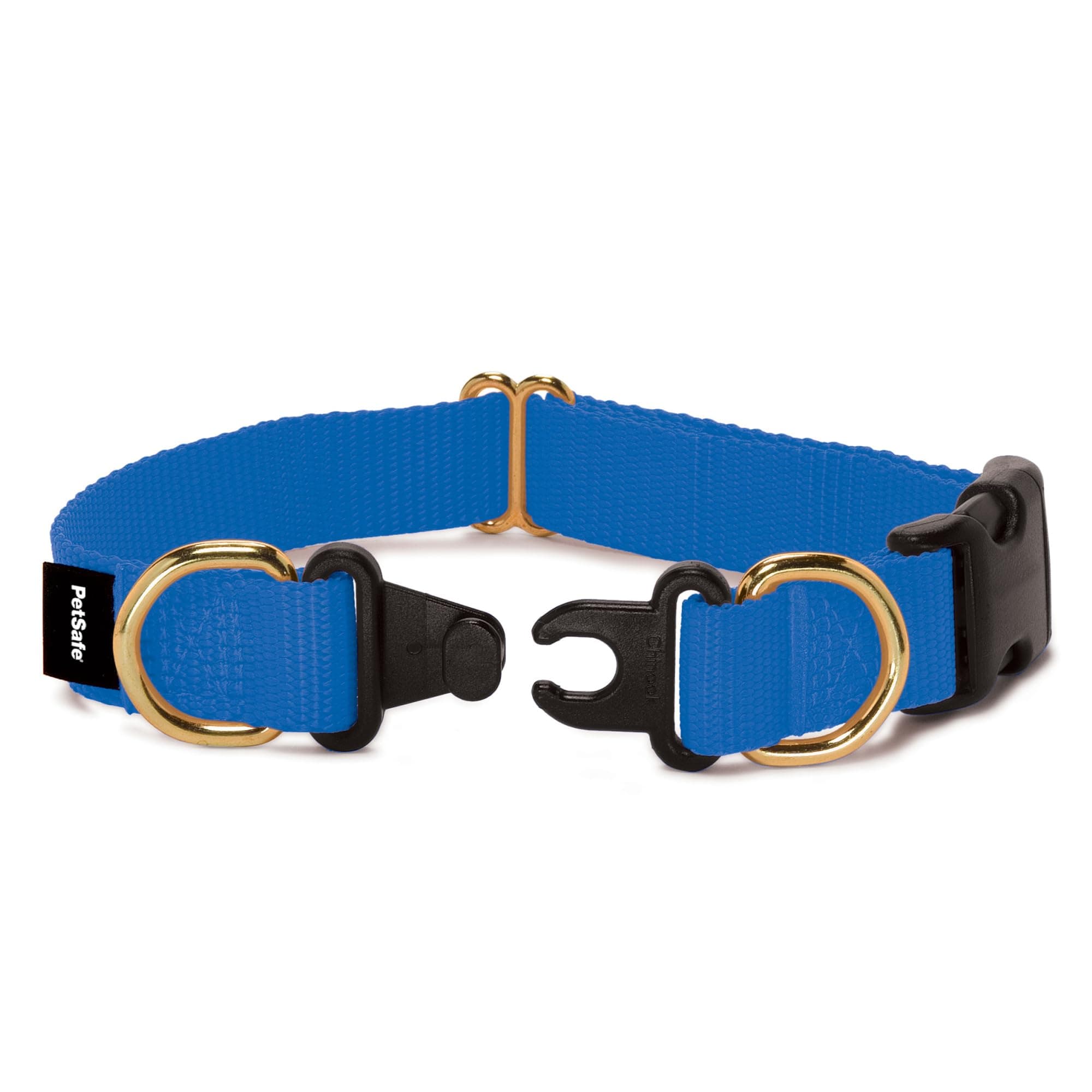 KeepSafe Collar for Dogs - Protects Against Collar Accidents - Long Lasting - Durable - Adjustable - Breakaway - Outdoor-Safe - Large - 1 In. Wide - Blue