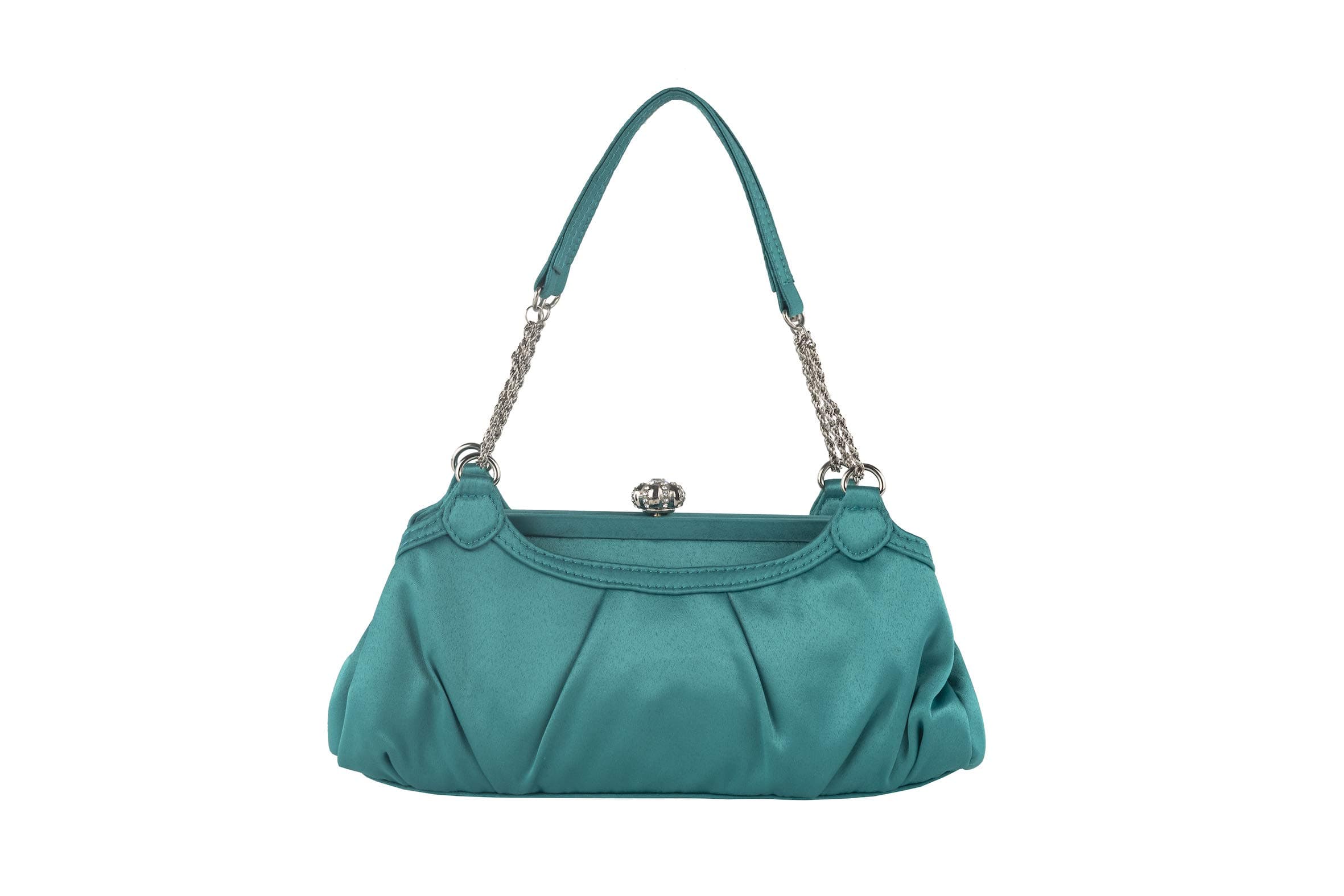 Anna Cecere - Pochette satin with chains
