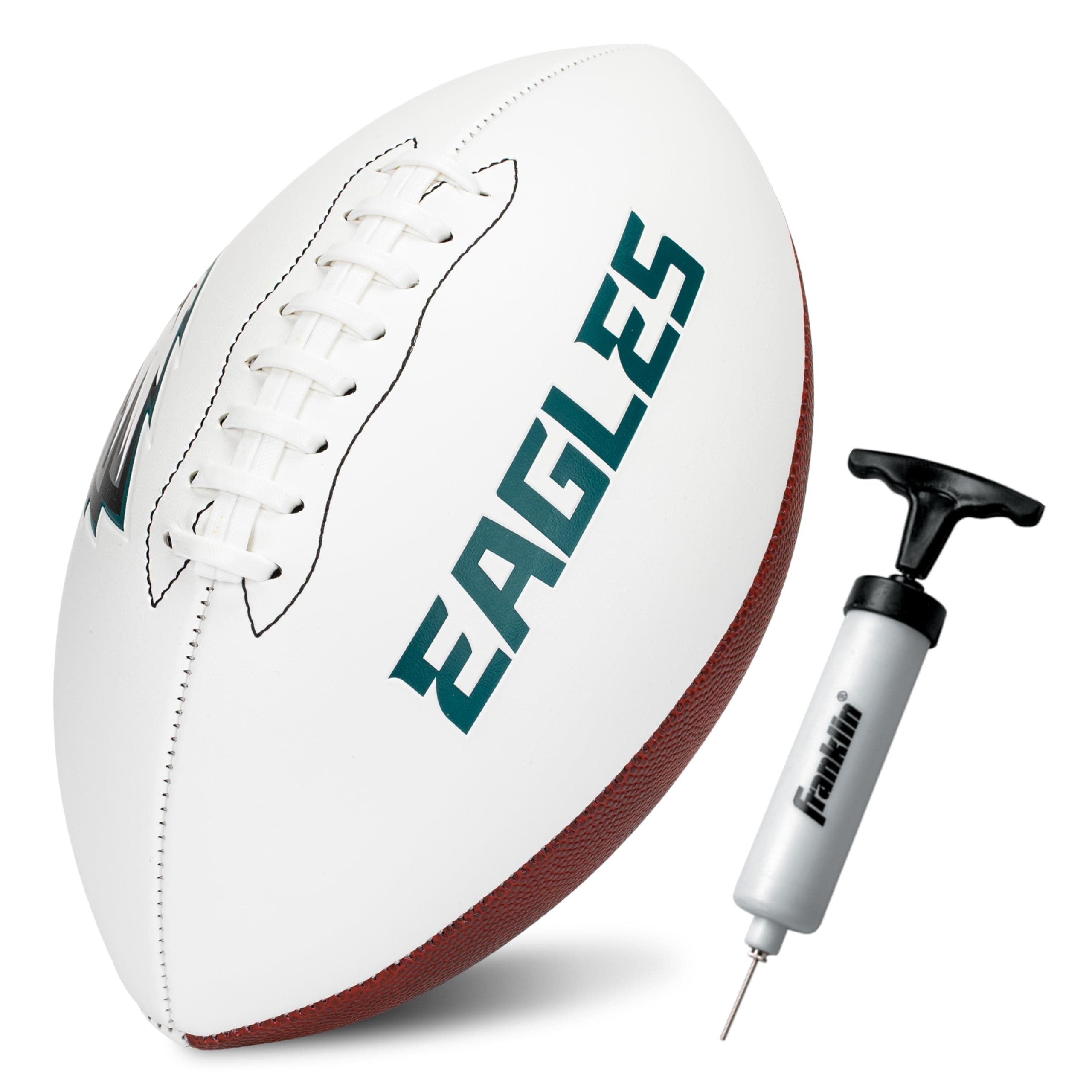 Franklin Sports NFL Autograph Football - Official Size White Panel Souvenir Football for Autographs + Signatures - NFL Team Fan Shop Memorabilia Football for Display