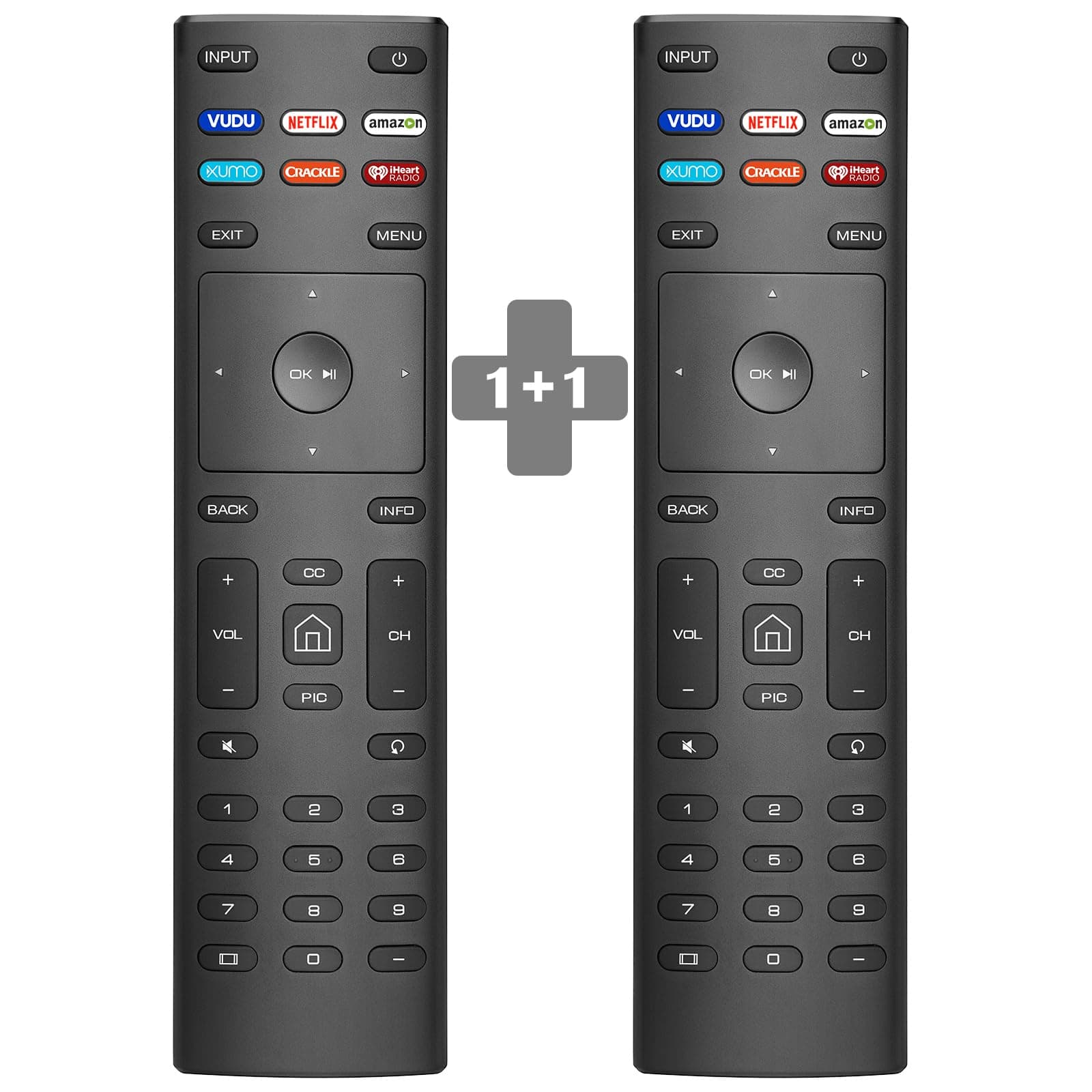 【2 Pack】 New Universal Remote for All Vizio TV Remote,Replacement Remote Compatible for All Vizio LED LCD HD 4K UHD HDR Smart TVs