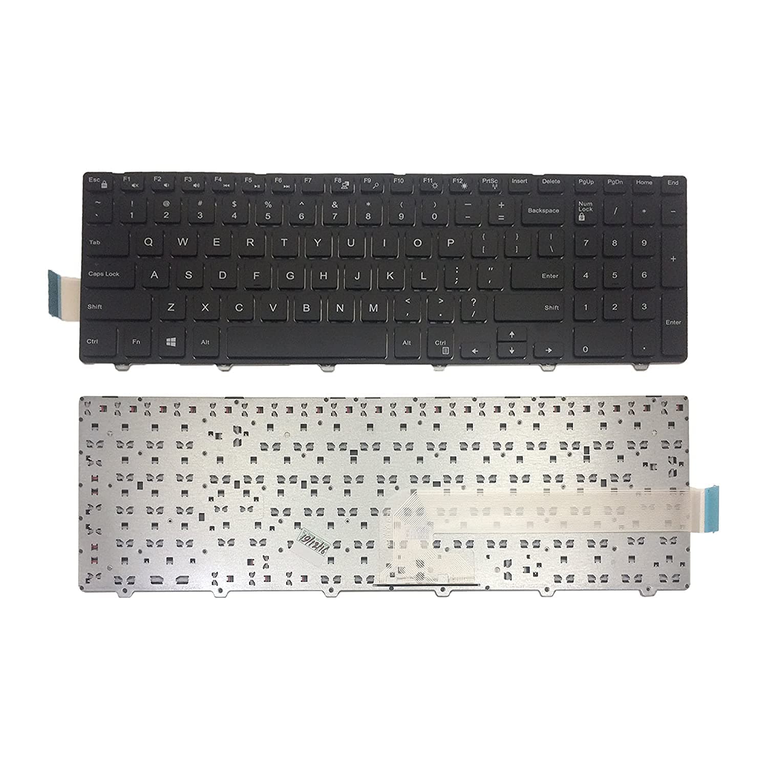 Laptop Keyboard Compatible for Dell Inspiron 15 3000 5000 3541 3542 3543 5542 3550 5545 5547 3551 3552 3559 3565 3567 3551 3558 5566 (Without Backlite)