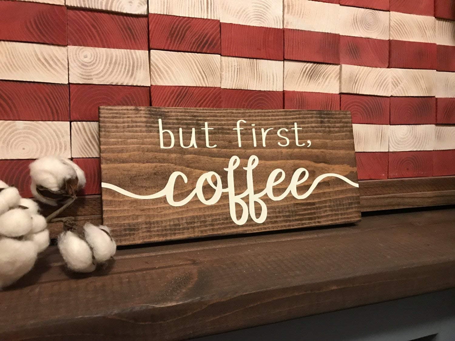 But First, Coffee wood sign/Rustic Wood Sign/Coffee Bar/Hand Painted Sign/Kitchen Sign/Farmhouse/Coffee Sign