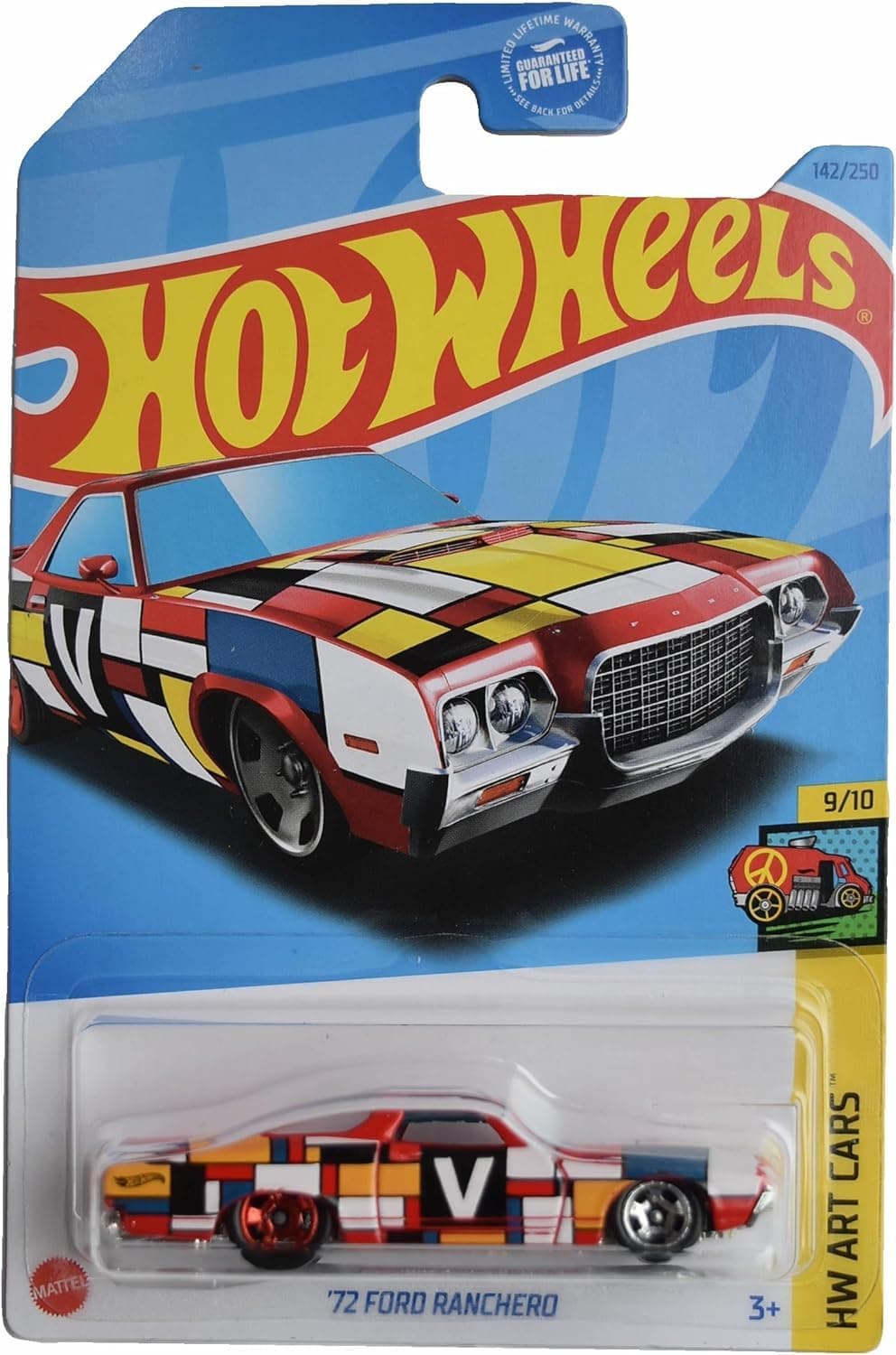 72 Ford Ranchero, HW Art Cars 9/10 [red Multi] 142/250