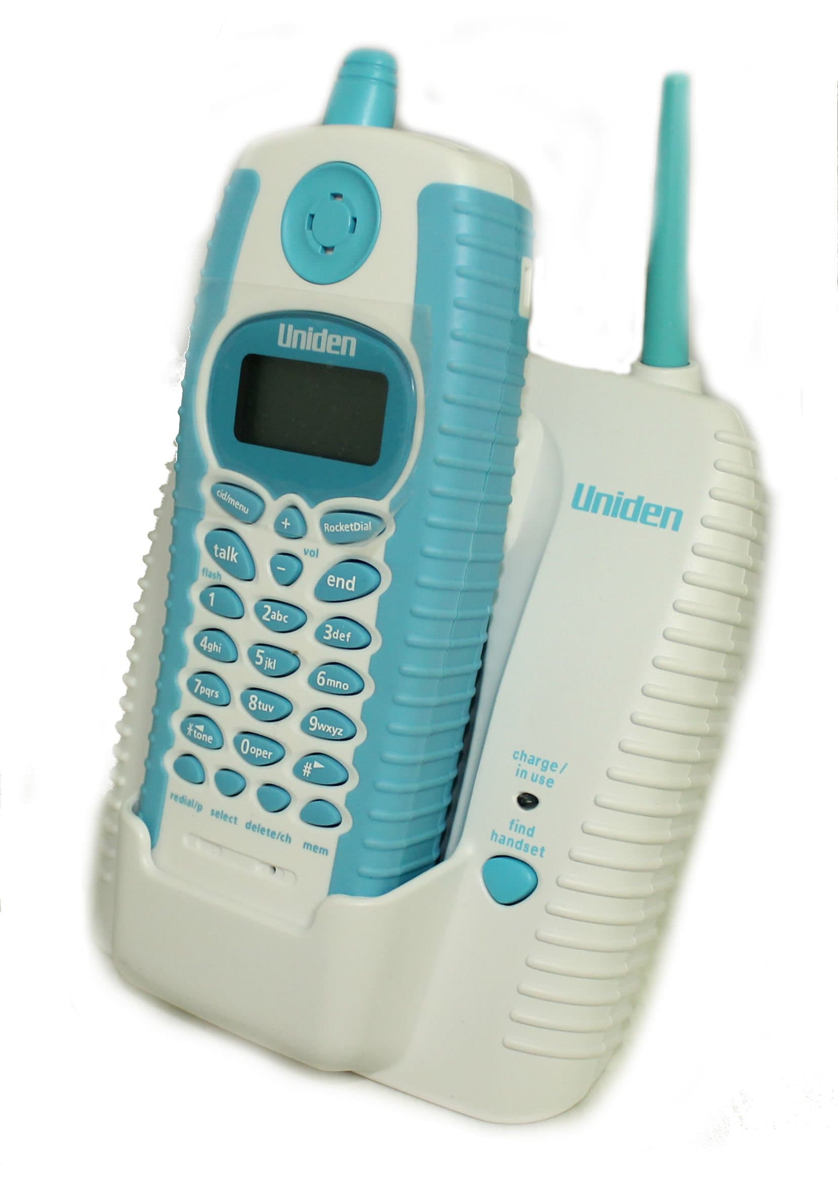 Uniden WXI377 900 MHz Water-Resistant Cordless Phone with Caller ID White