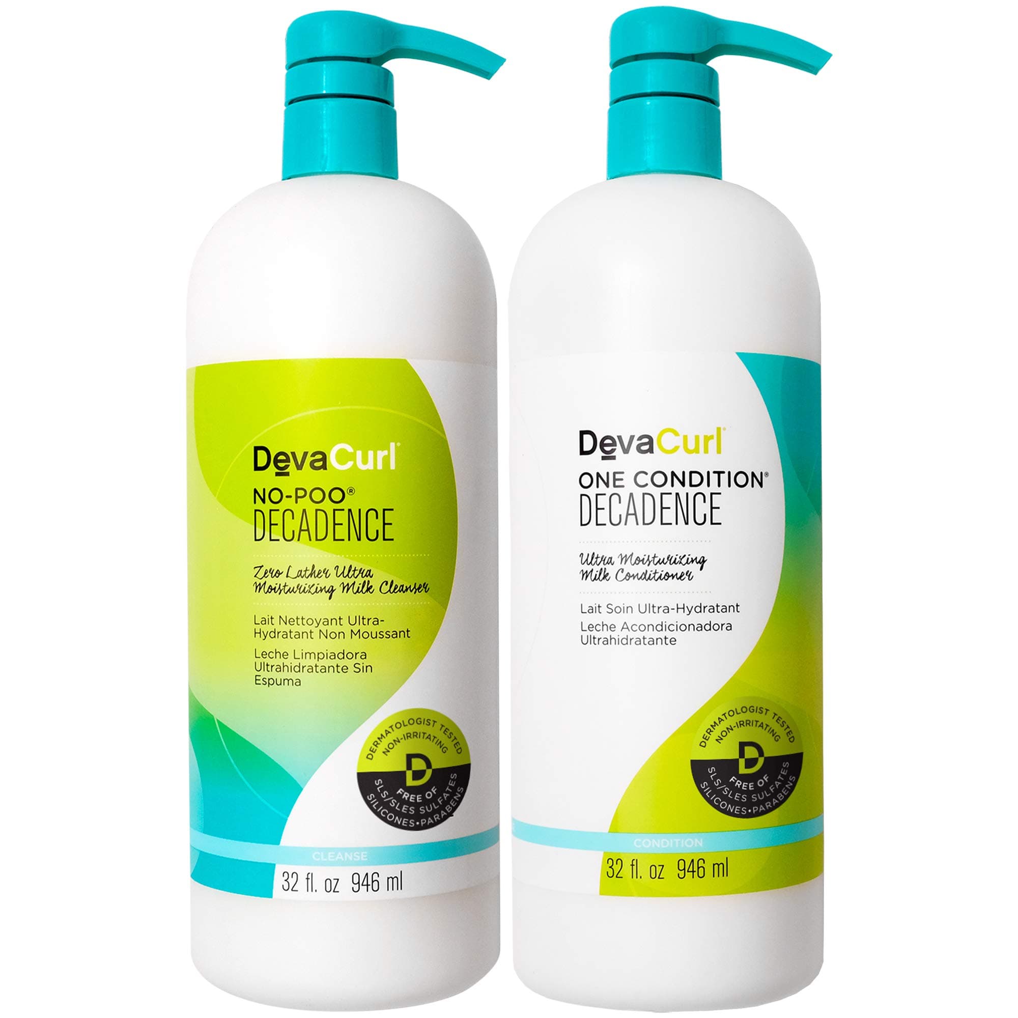 DevaCurl One Condition 32oz + No-Poo 32oz (Decadence)