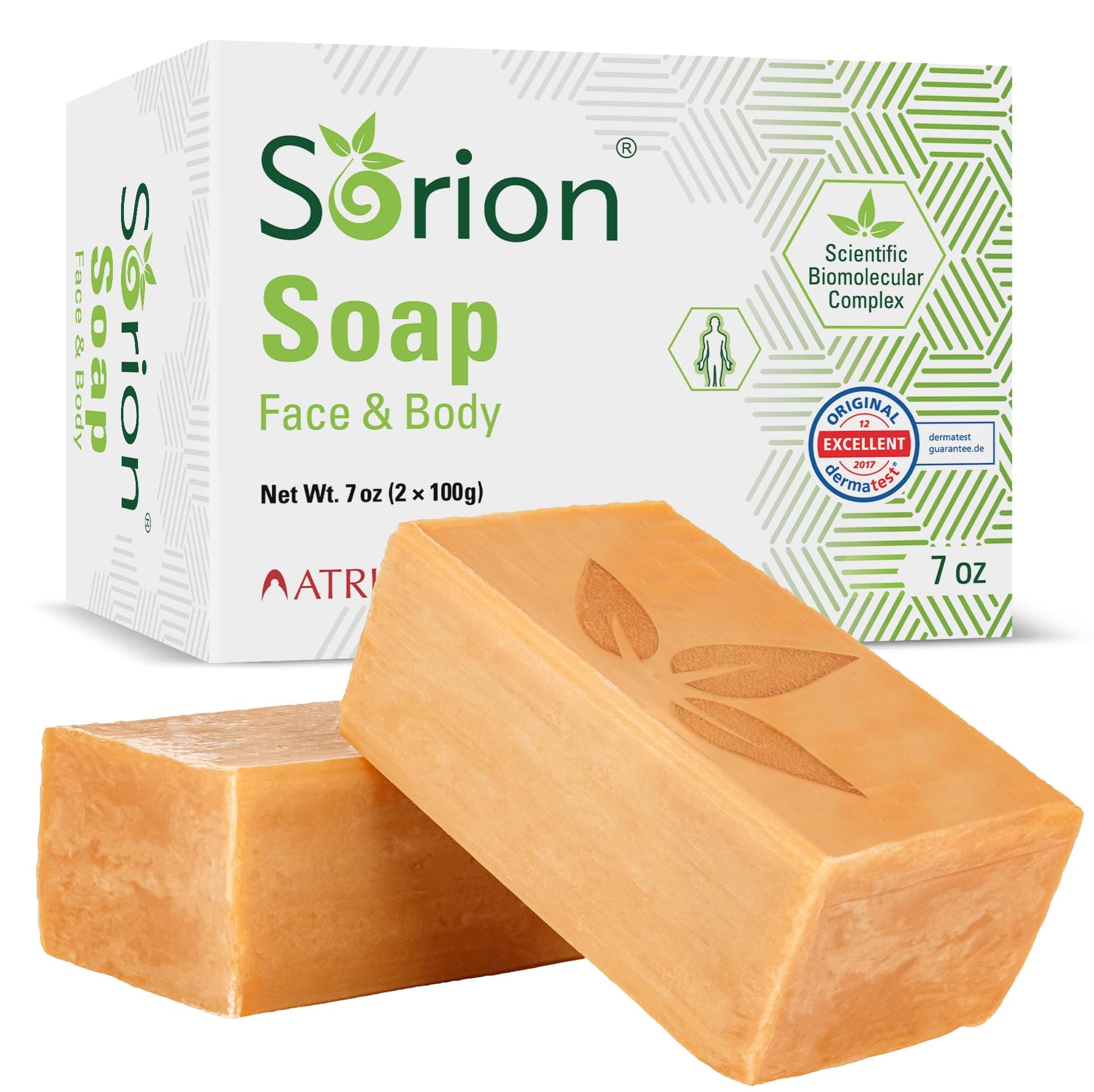 - Sorion Soap for Face and Body - Bar Soap to Smooth and Comfort Dry, Itchy, Flaky Skin with Coconut Oil, Turmeric, Pala Indigo Essential Oils Soap Bar
