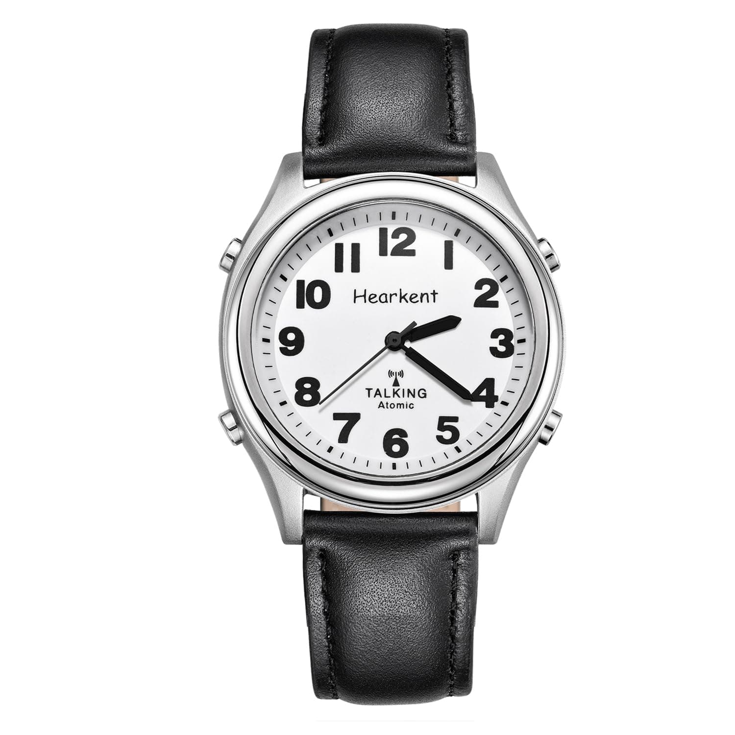 Atomic American English Talking Watch Speaks Clear and Loud Time, Date and Alarm time Stretch Band is Best Gift for Senior,Visually impaired, or Blind People