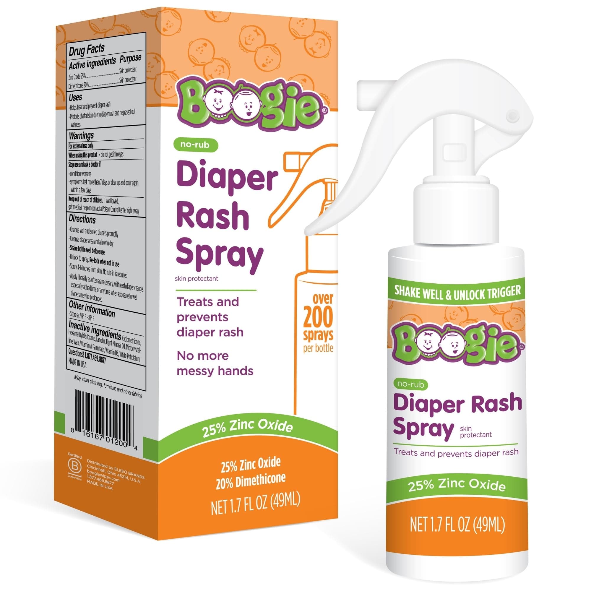 Boogie Diaper Rash Cream Spray - PARENT (1.7 Fl Oz (Pack of 1))