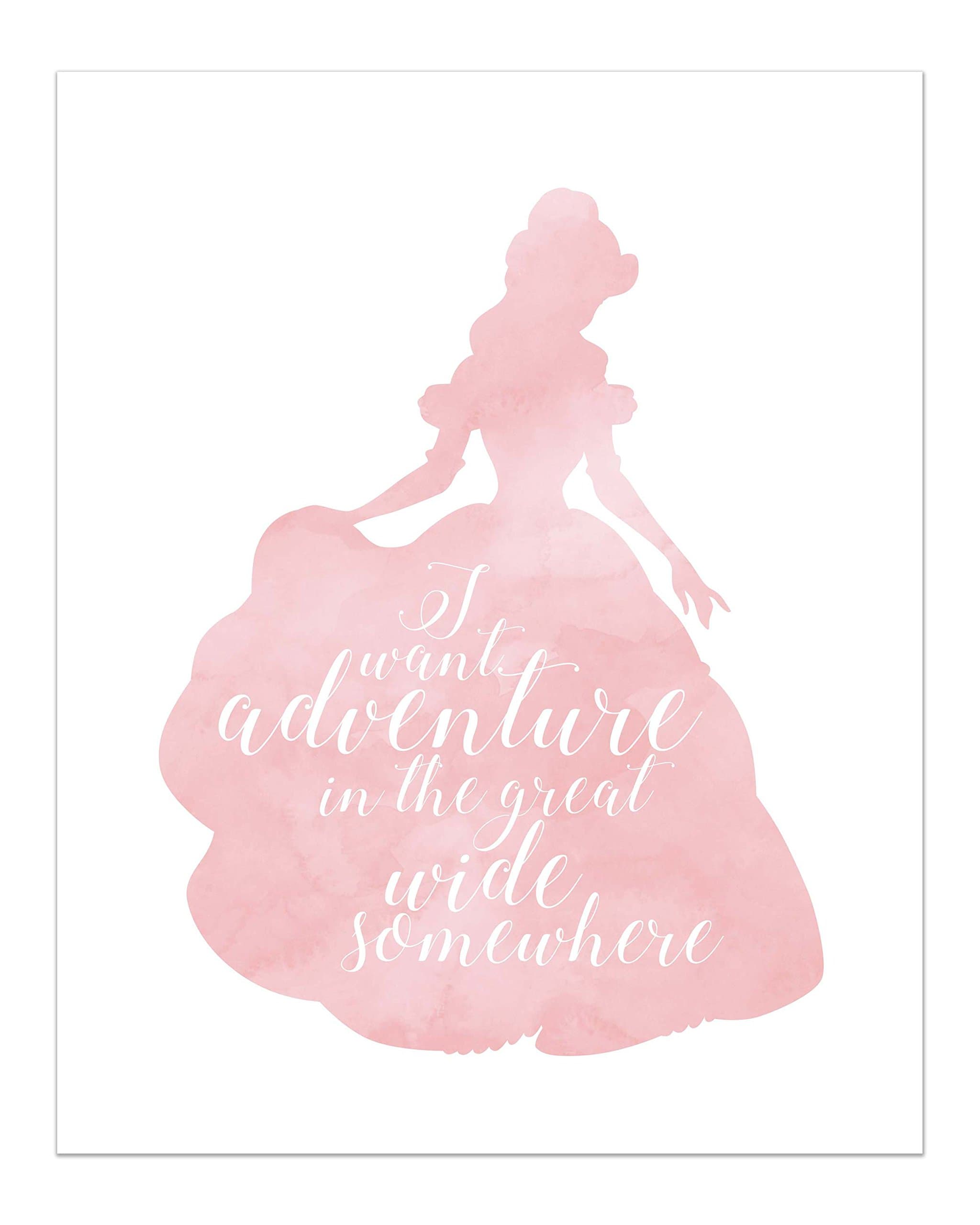 Summit Designs Belle Disney Princess Inspirational Quote - Photo Print (8x10) Poster - Beauty and The Beast