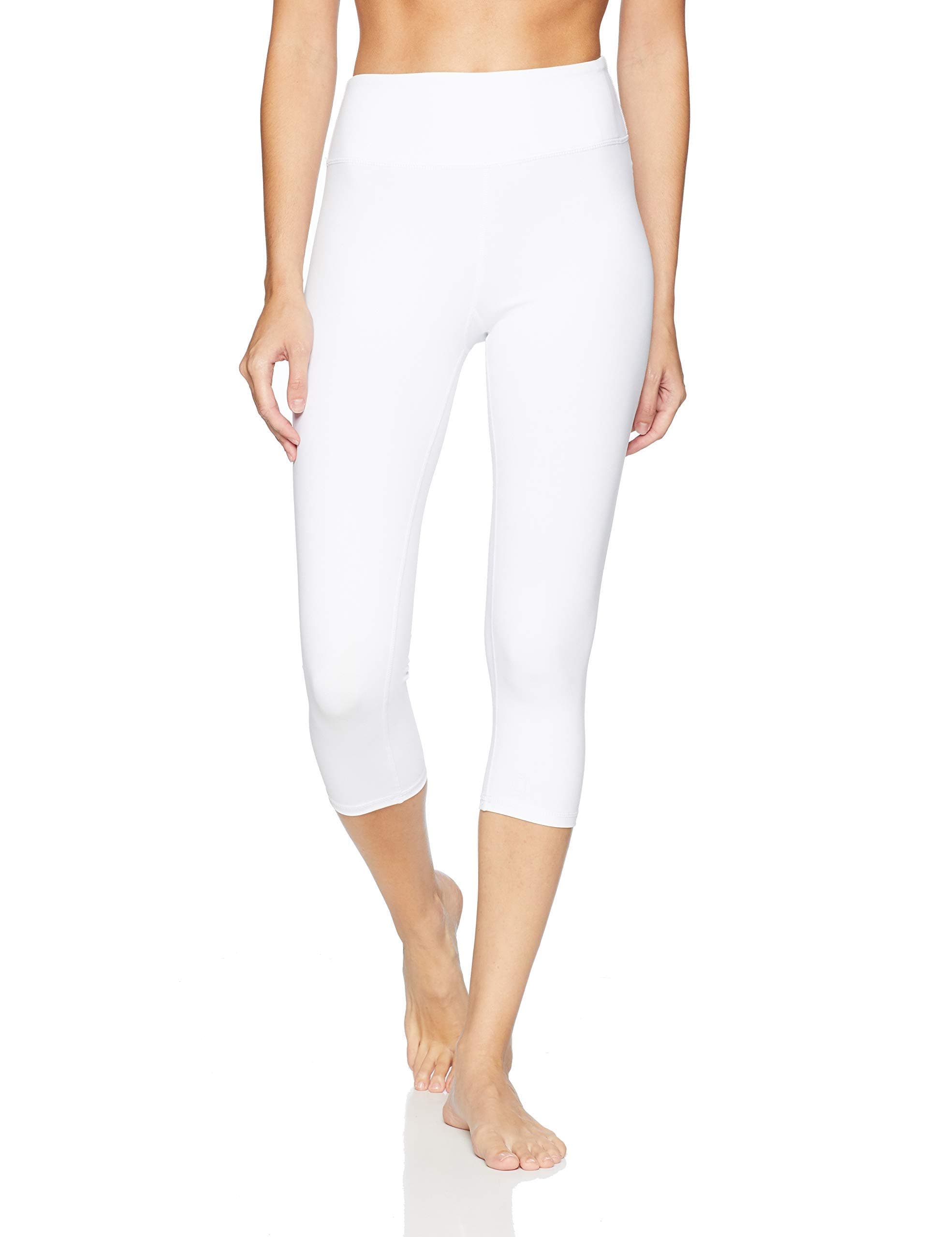 SplendorflyingWomen's Yoga Capri Legging Inner Pocket Non See-Through Fabric Leggings