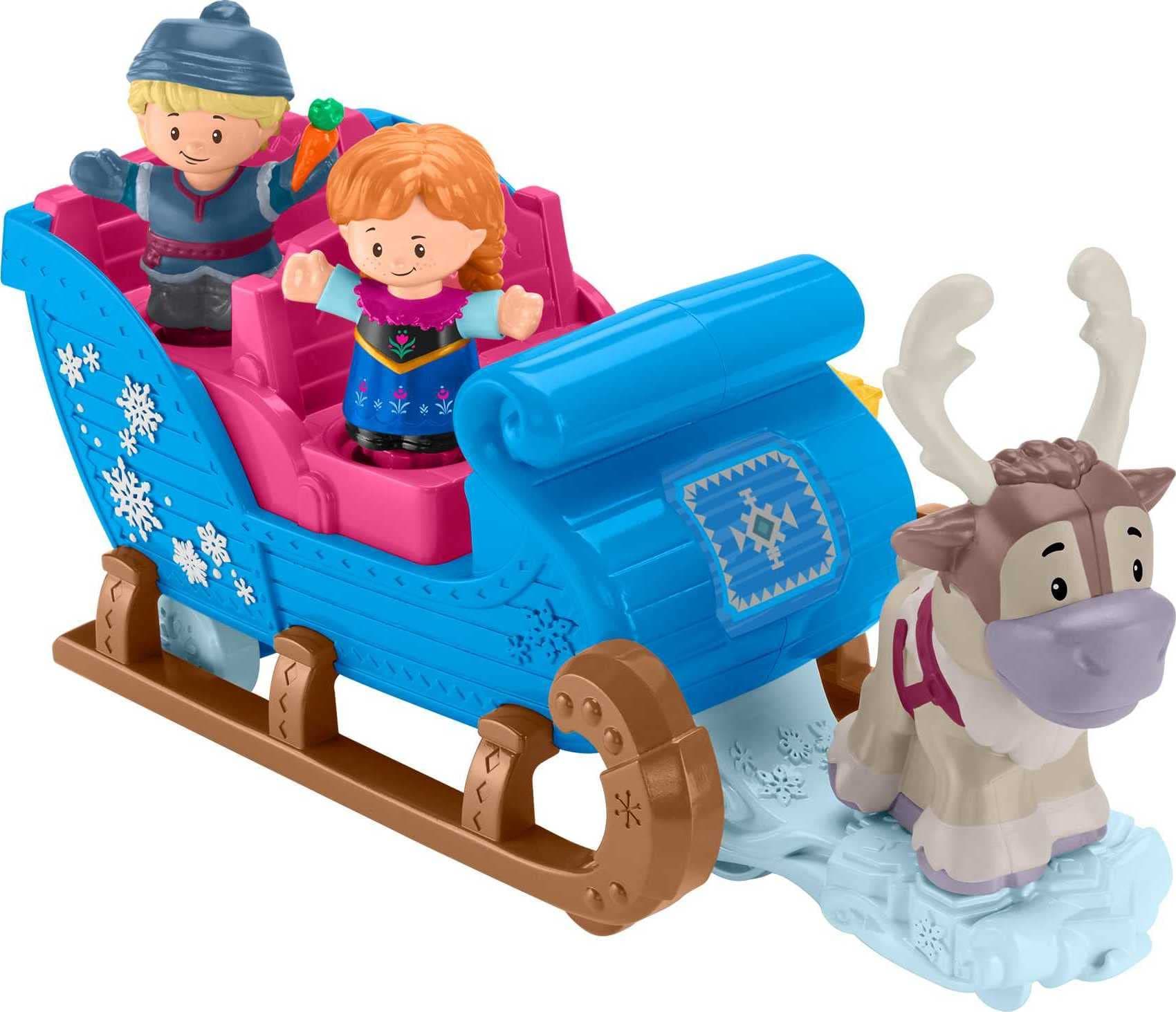 Disney Frozen Kristoff's Sleigh By Little People, Figure and Vehicle Set