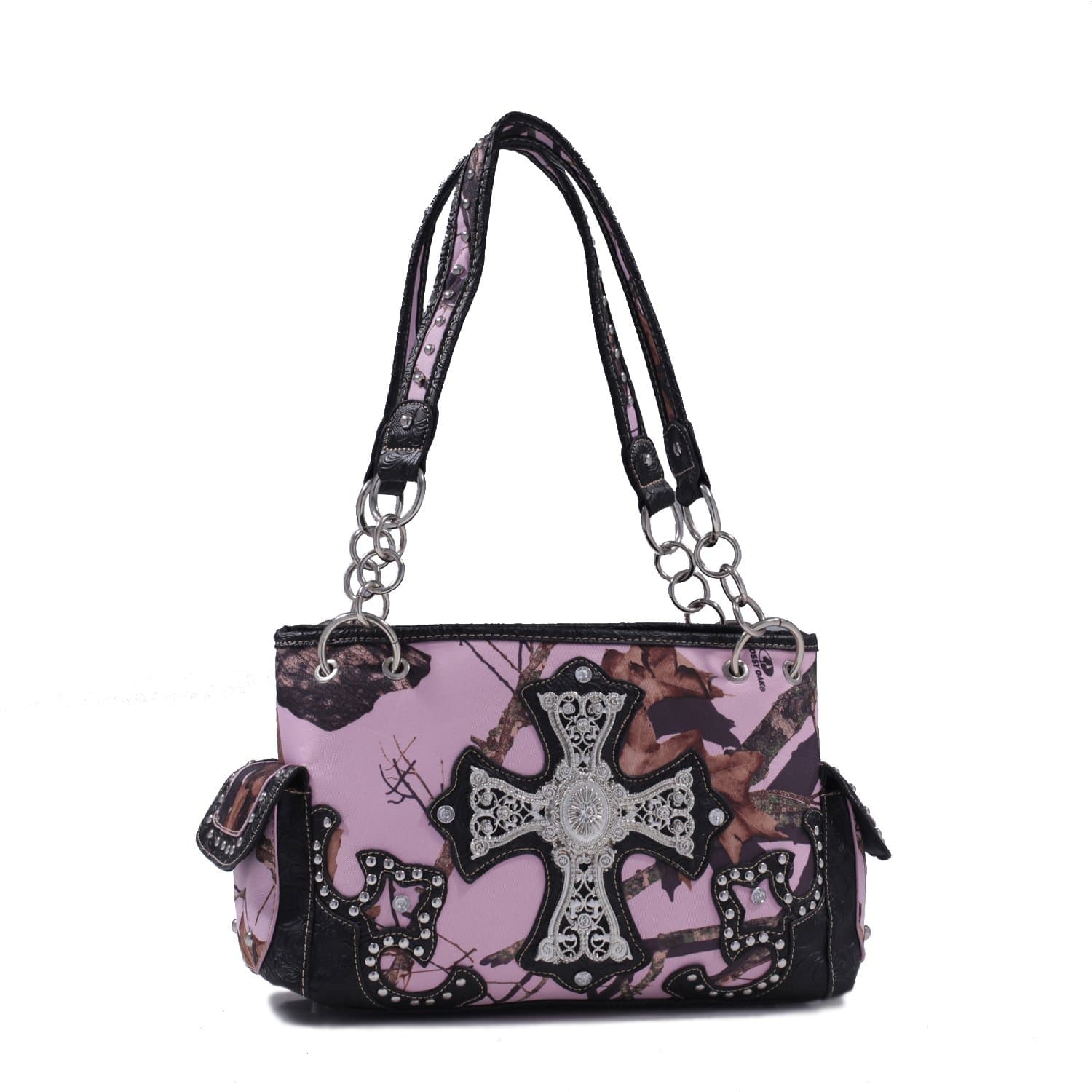Emperia Savannah Mossy Oak Cross Tote with Rhinestones