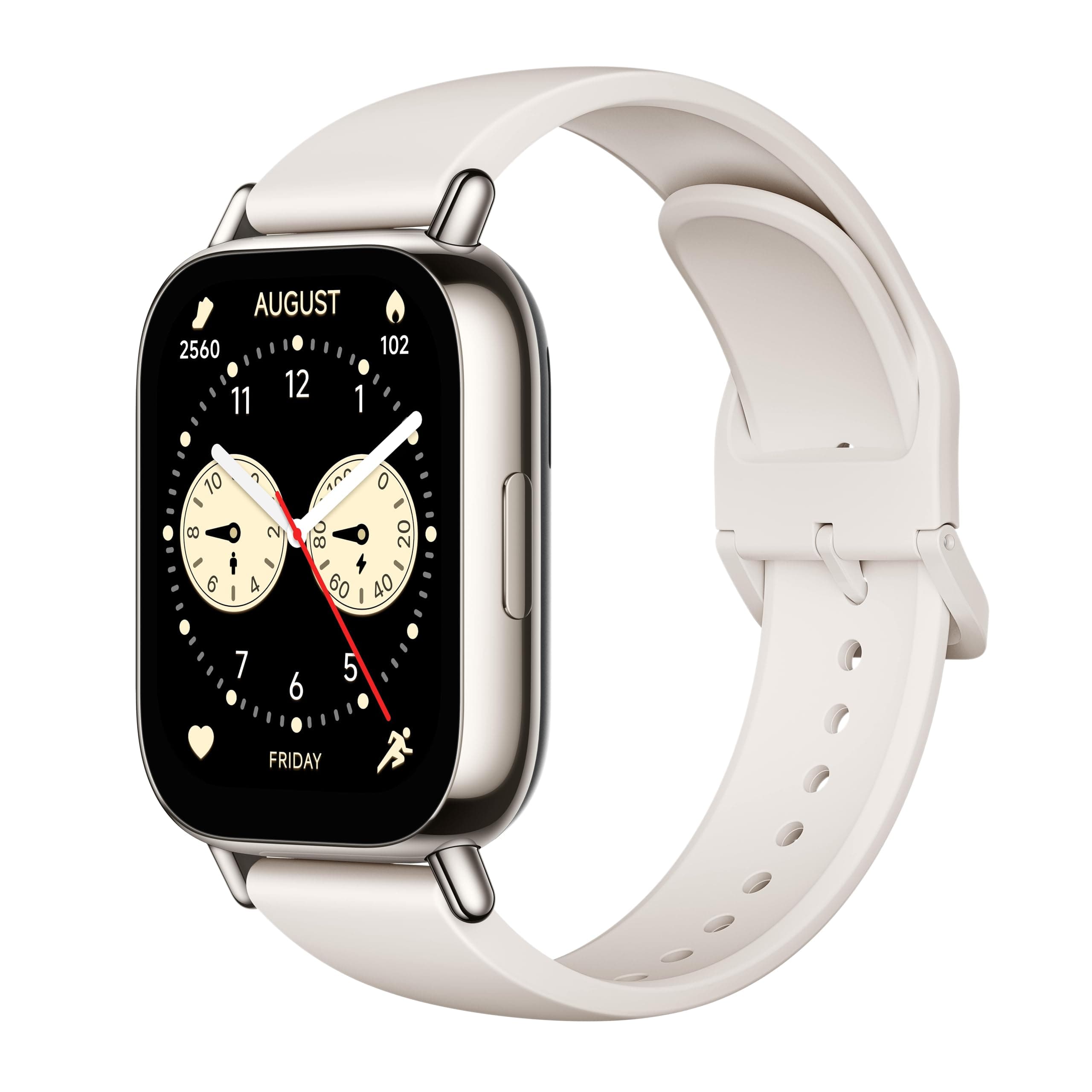 Redmi Watch 5 Lite Global 1.96" Amoled Up to 18 Days Battery GNSS Dual Mic 150+ Workout Modes 5ATM Water Resistance Heart Rate Sensor (Light Gold)