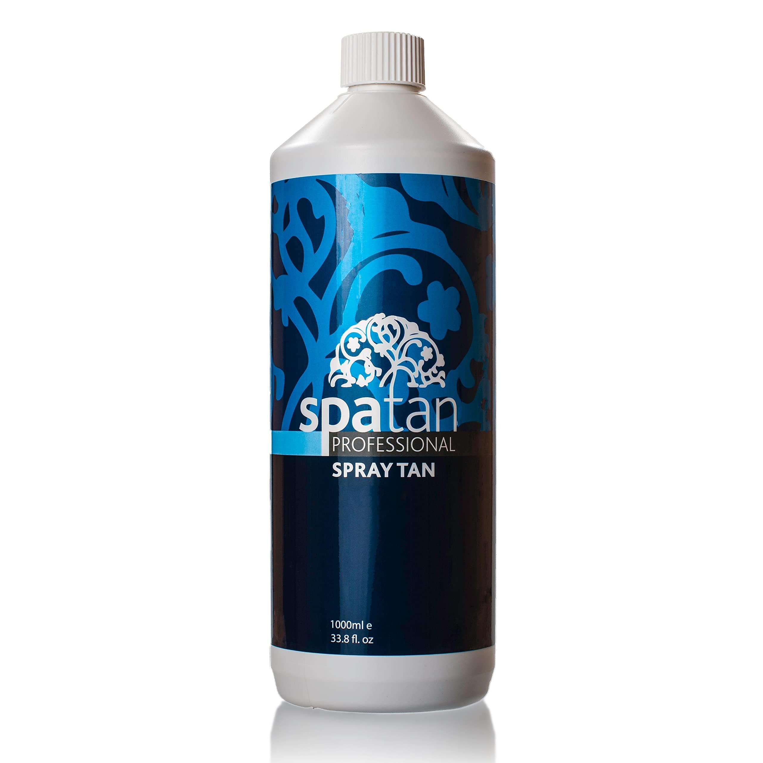 Spatan Spray Tan Solution - 1 Litre; Natural Shade; Fragrance-Free with Organic DHA; Alcohol, Perfume & Paraben-Free; Quick-Dry Formula for Streak-Free, Natural Results for Salons & Mobile Tanners