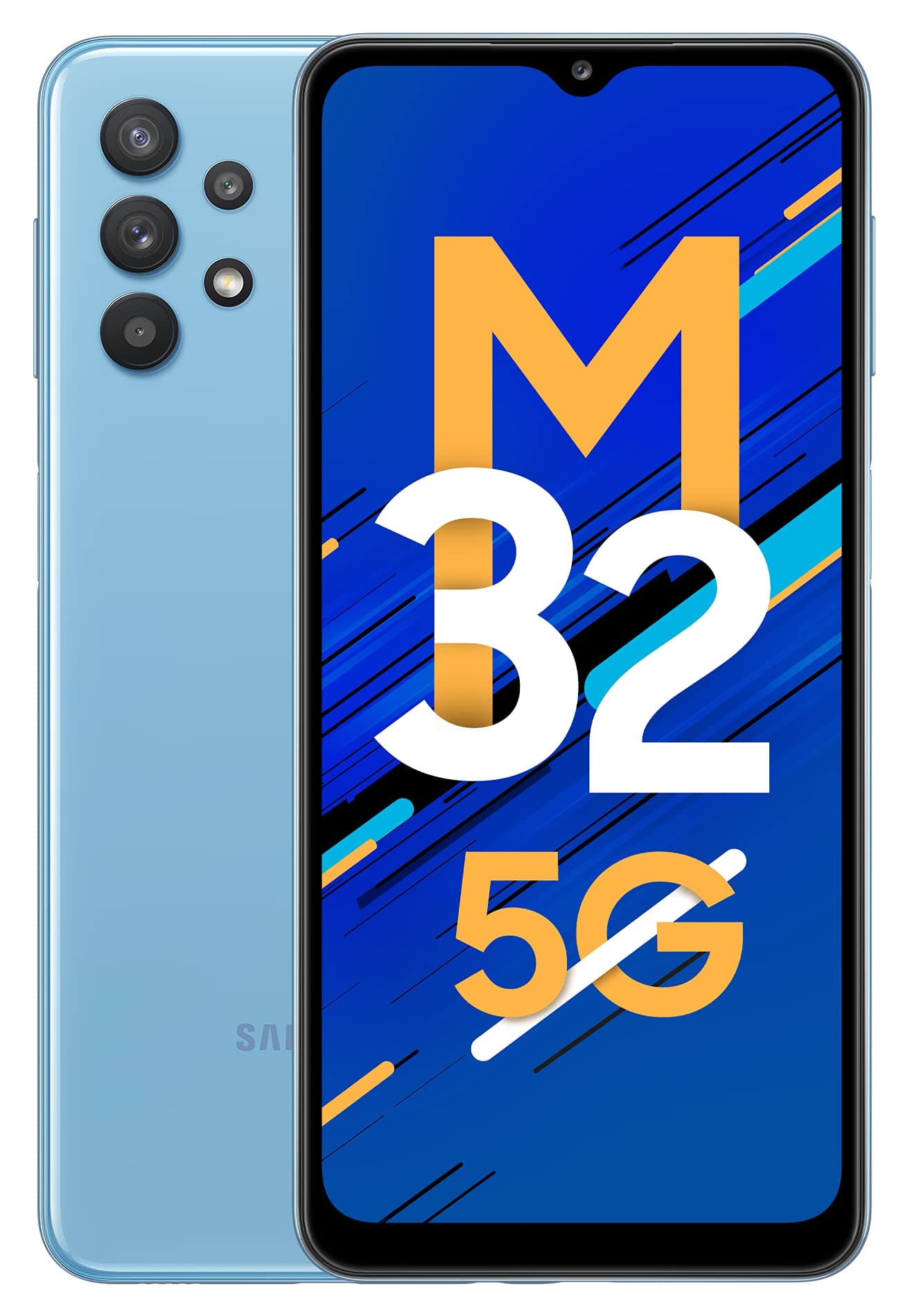 Samsung Galaxy M32 5G (Sky Blue, 8GB RAM, 128GB Storage) | Dimensity 720 Processor | 5000mAh Battery| Knox Security