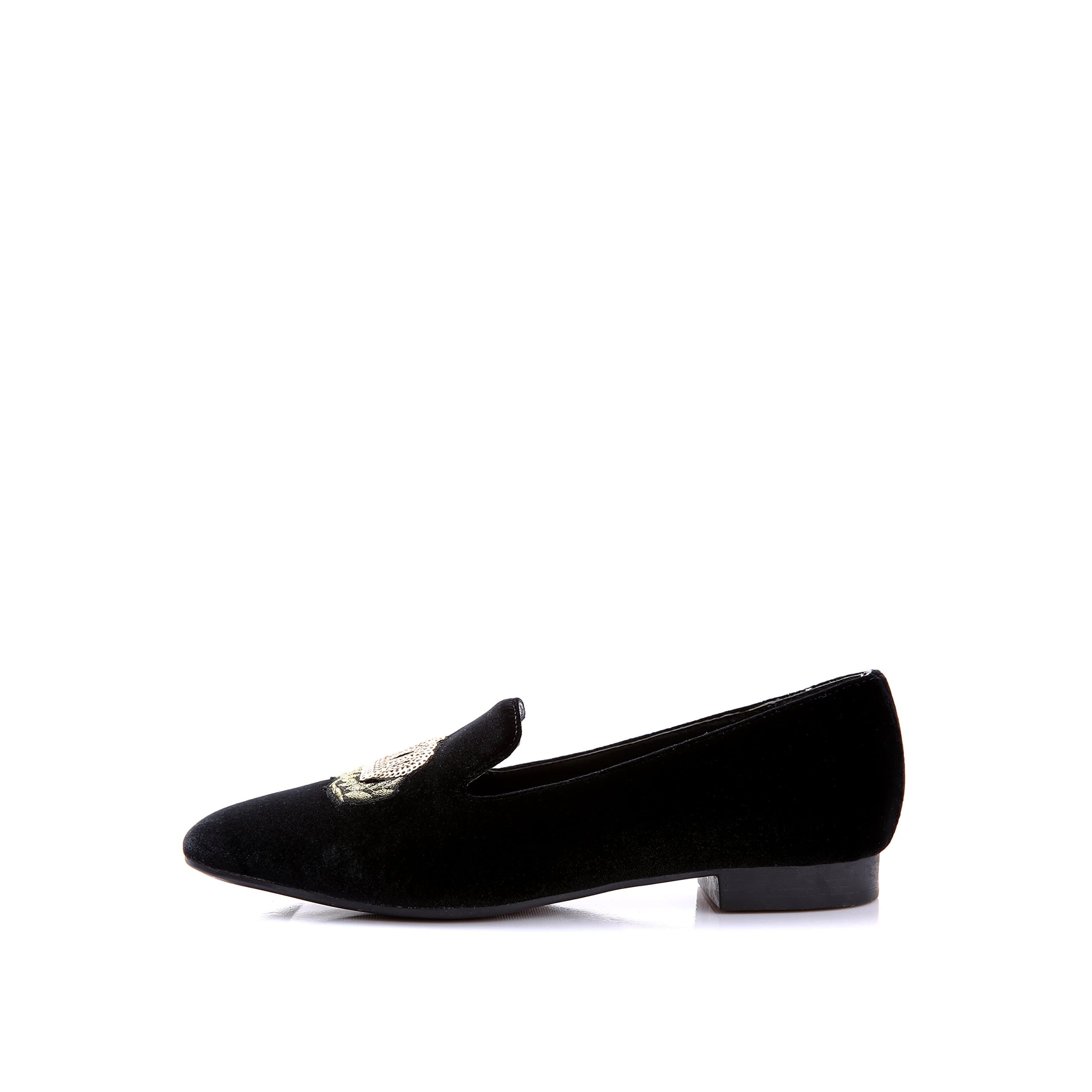 DFRNT Women’s Black Aurora Velvet Loafer