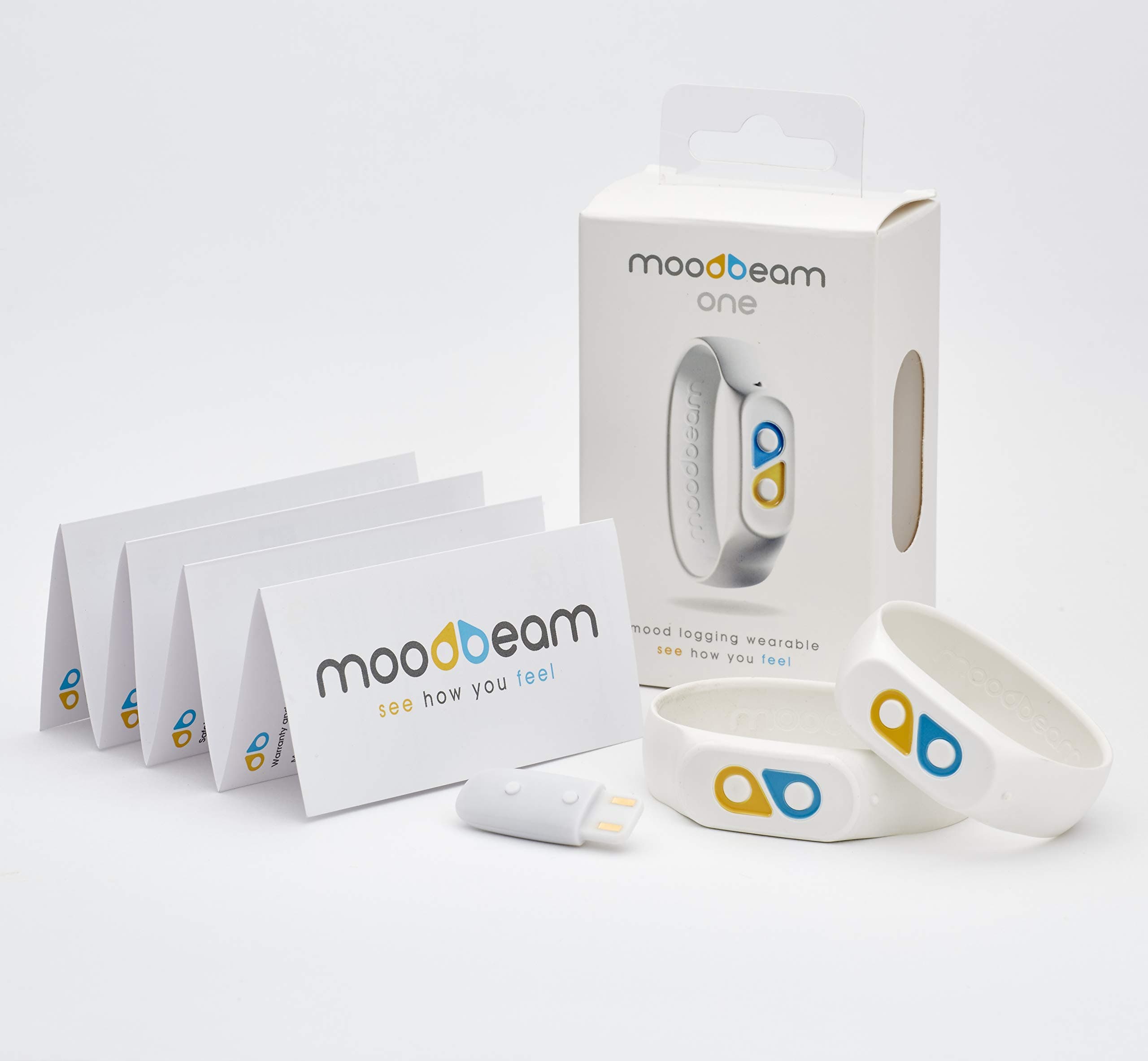 moodbeam One: Mood logging wearable, digital diary, wellbeing aid, steps and sleep tracker