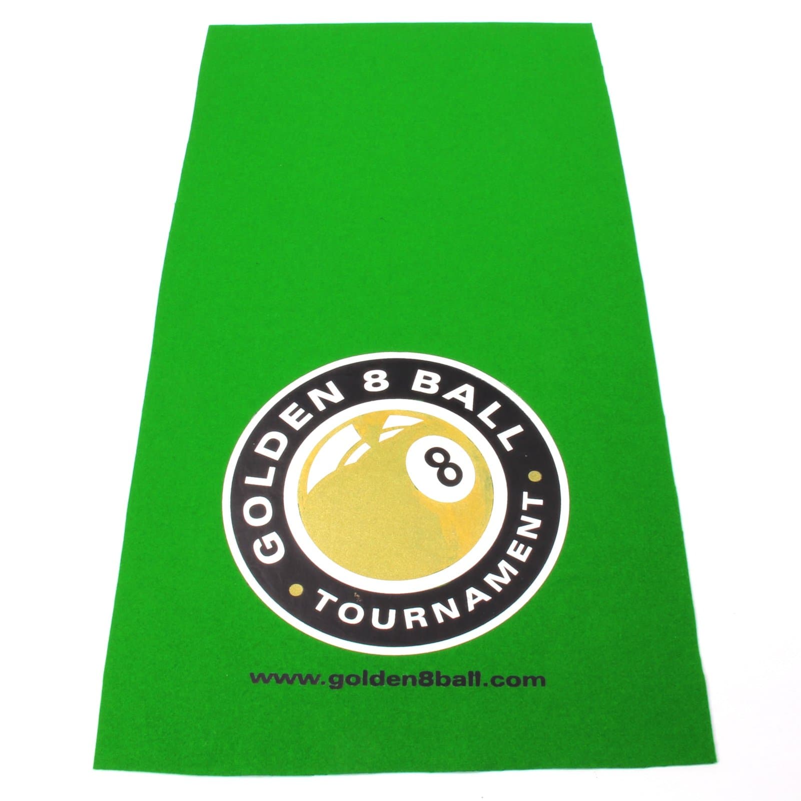 Hainsworth Pool Table Racking Cloth - LARGE GOLDEN 8 BALL LOGO