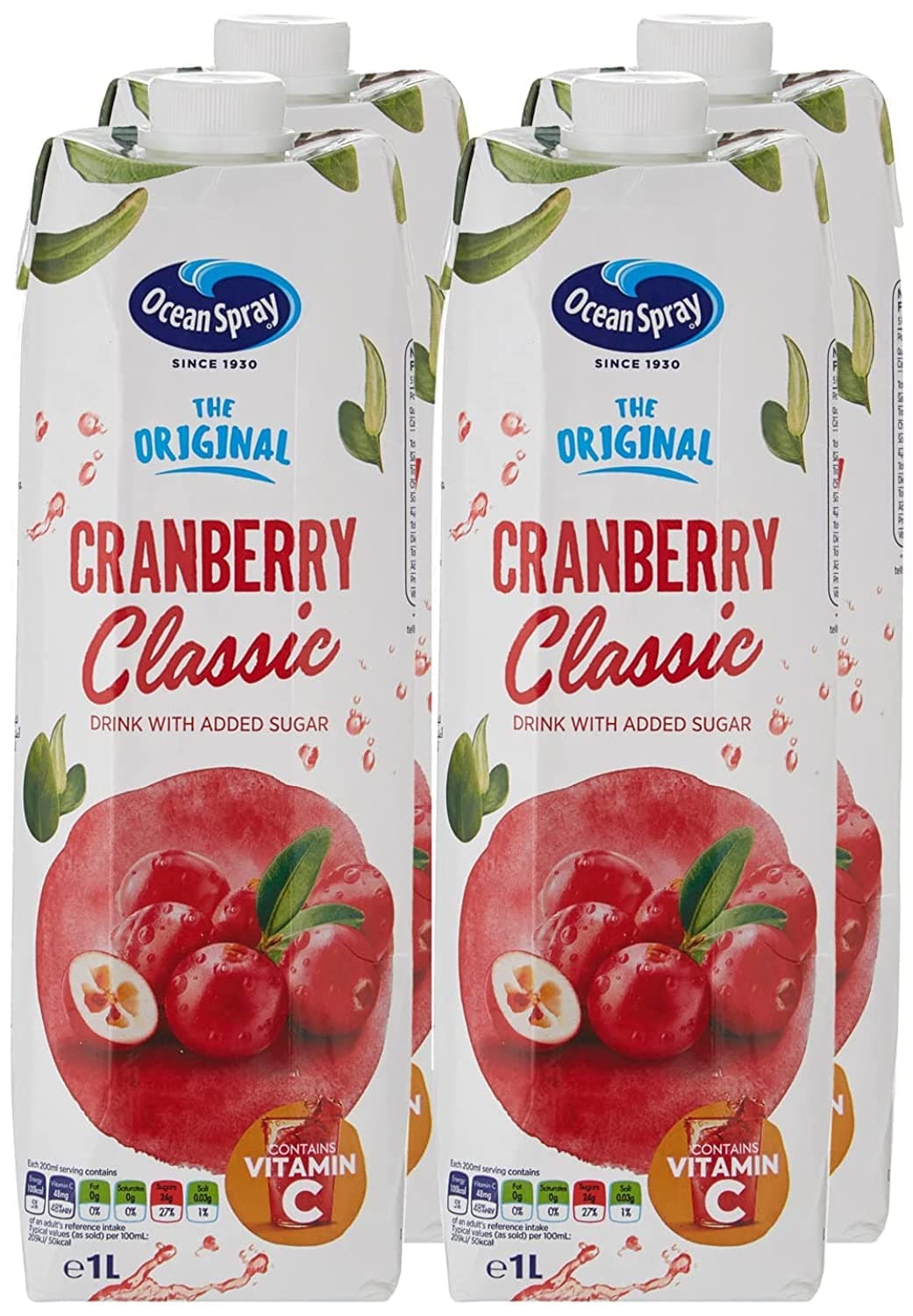 ( 6 Pack ) Ocean Spray Cranberry Classic Juice Drink 1 Litre
