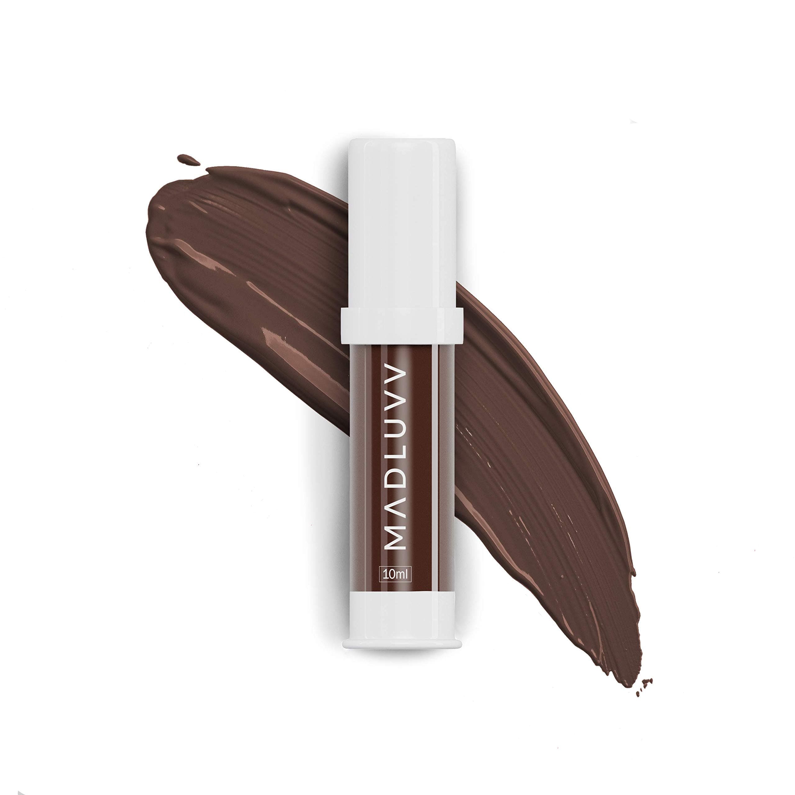 MADLUVV Professional Brow Artistry Permanent Makeup Pigment, Eyebrow Makeup, Made in the USA, Vegan, Non-Toxic, Gel Consistency & High Retention - Medium Brown 112