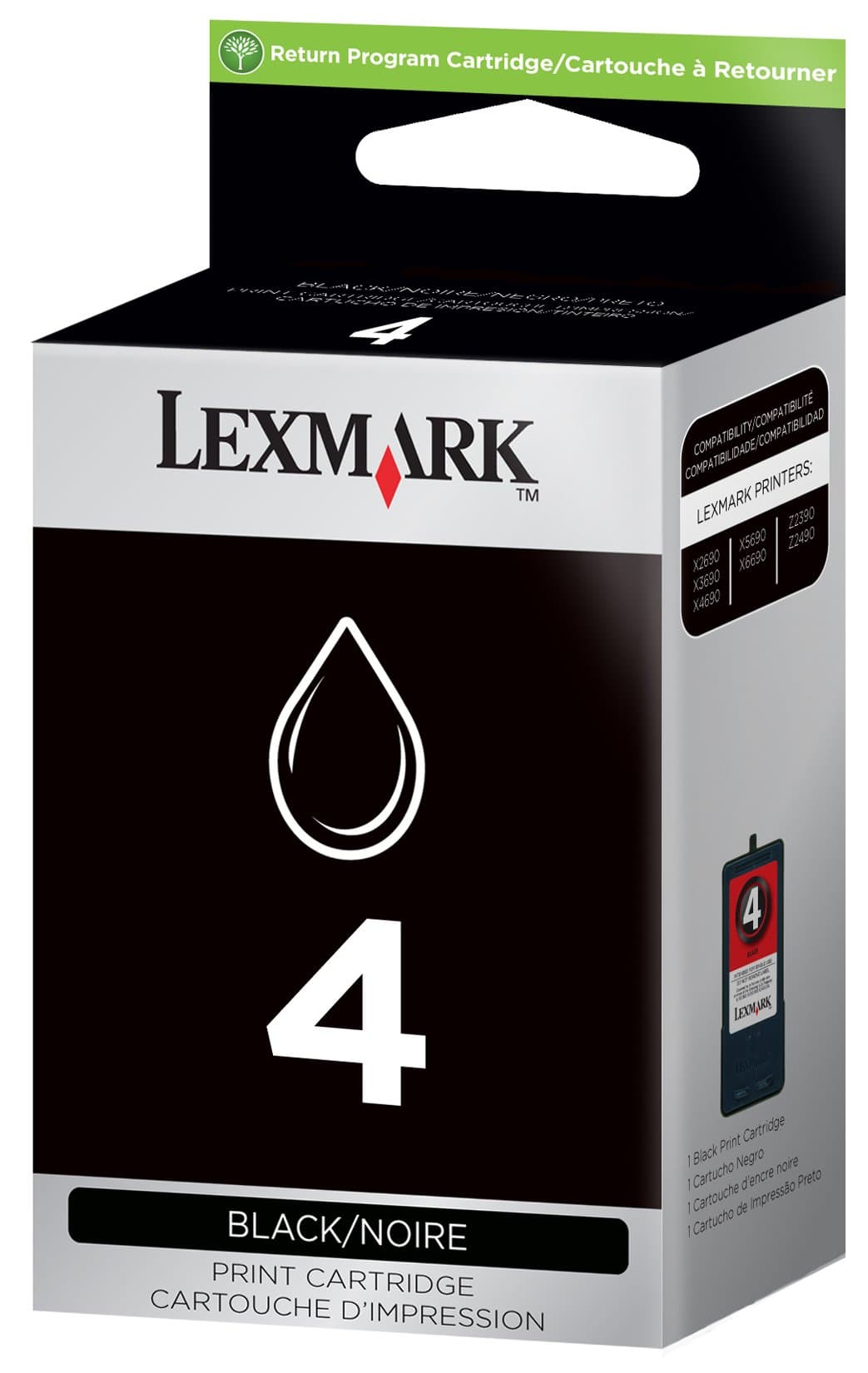 Lexmark 18C1974 4 X2690 X4690 X5690 Z2390 Z2490 Toner Cartridge (Black) in Retail Packaging