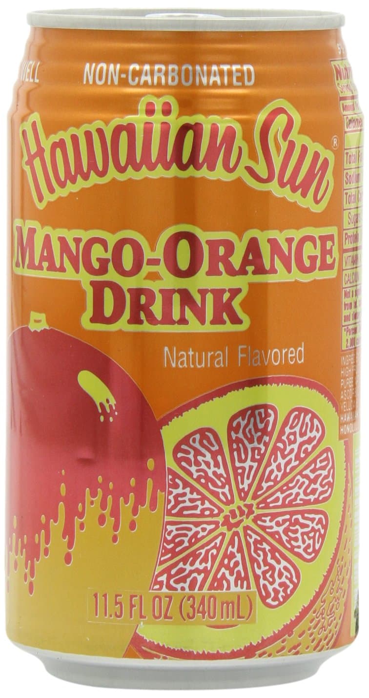Hawaiian Sun Drink, Mango-Orange, 11.5-Ounce (Pack of 24)