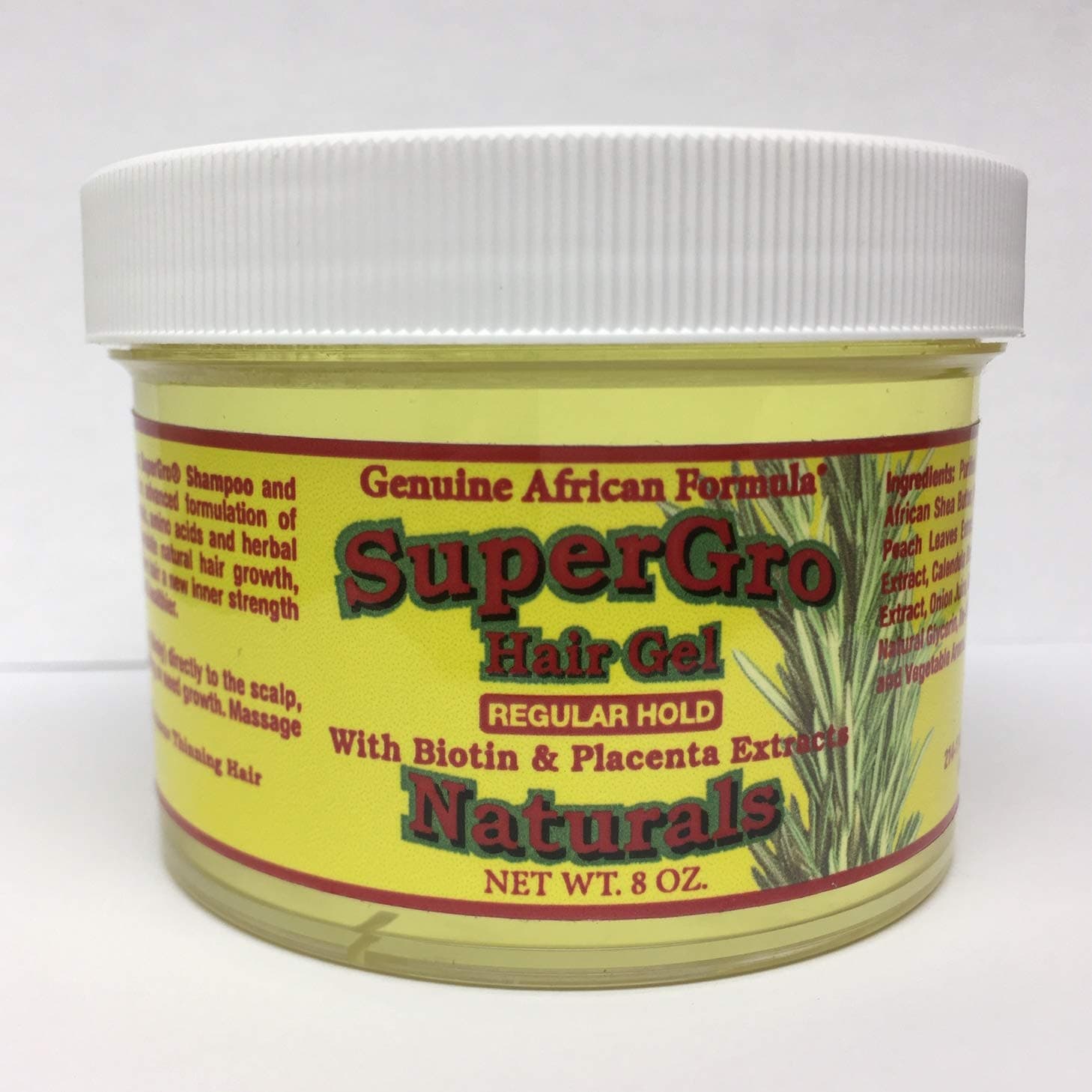 AFRICAN FORMULAS Supergrow Regular Hold Hair Gel, 8 OZ