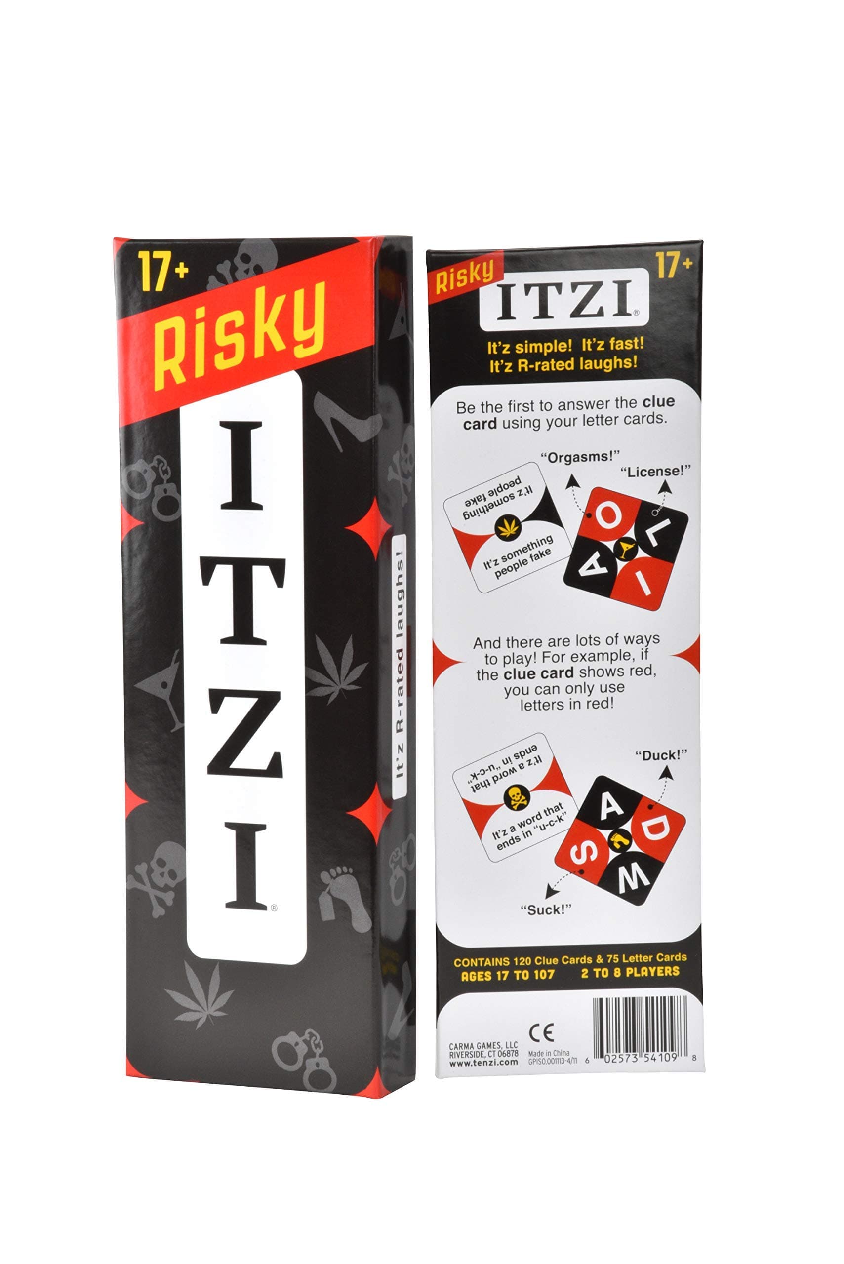 Risky ITZI - The Fast, Fun, and Twisted Word Matching Adult Party Card Game for Ages 17-107 - 2-8 Players