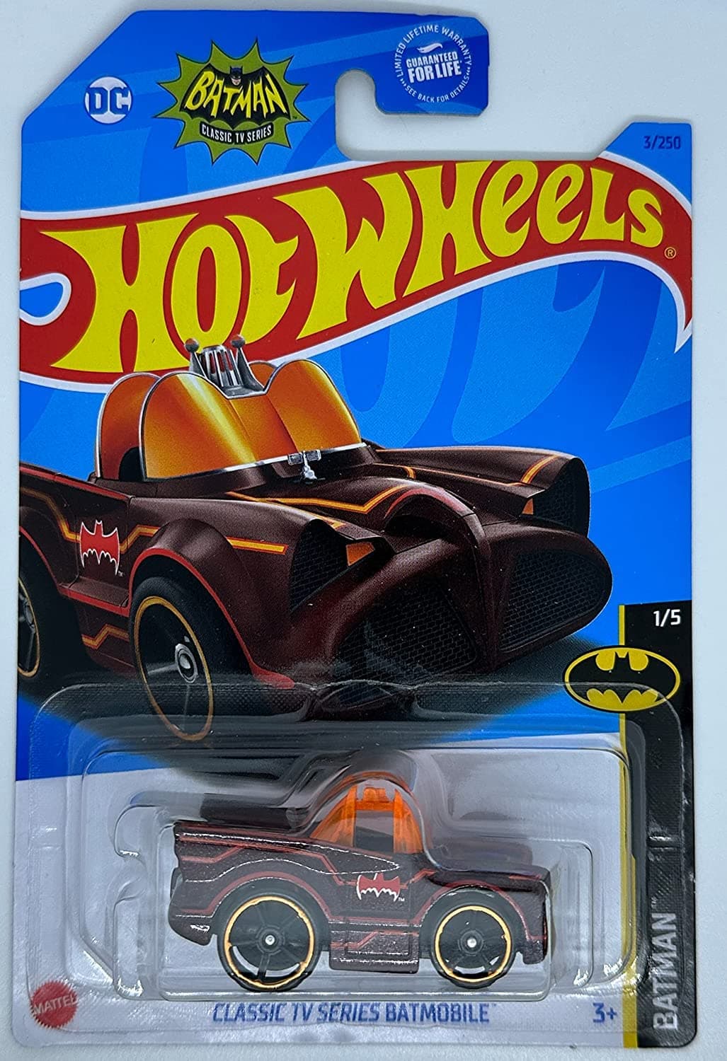 Classic TV Series Batmobile - RED - Batman 1/5-3/250 - Mint/NrMint Ships Bubble Wrapped in a Box