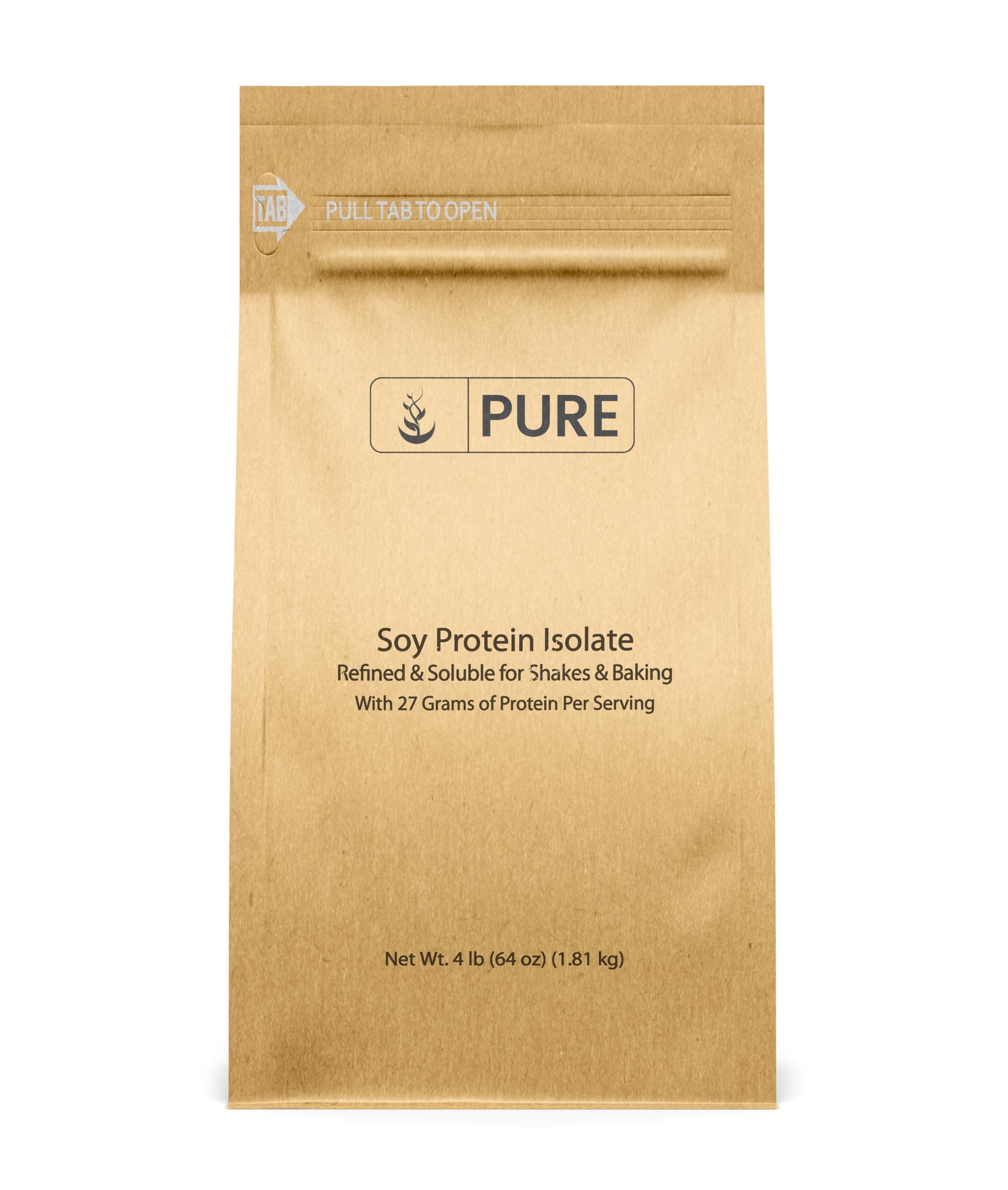 Soy Protein Isolate (4 lb) Always Pure, No Fillers or Additives
