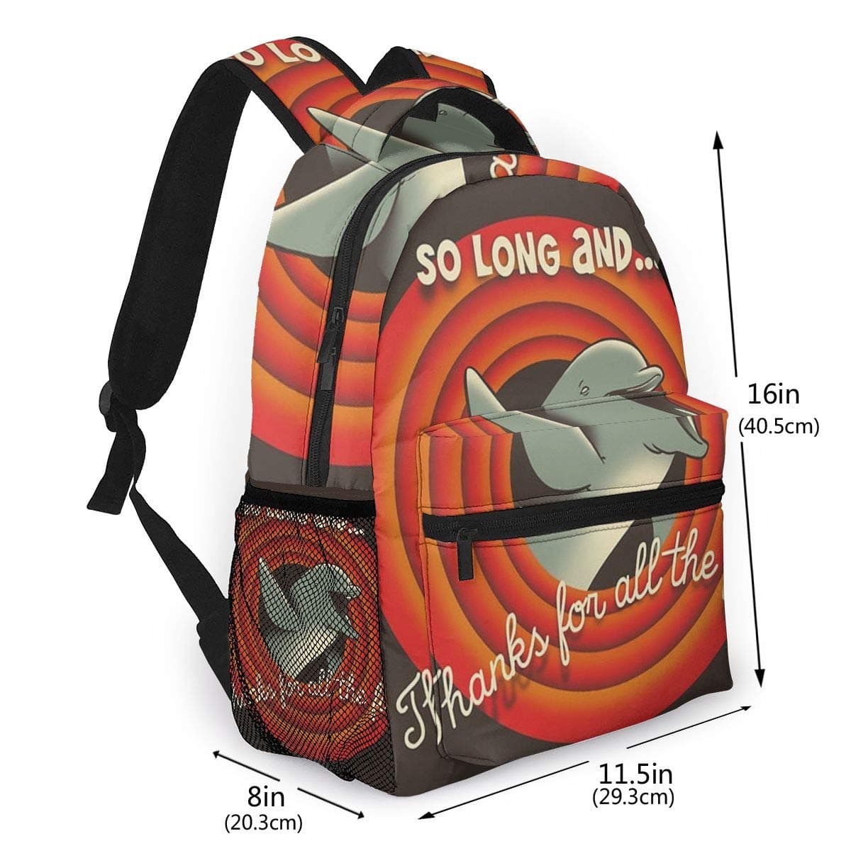 Harold Backpacks So Long Unisex Special Backpack with DIY Pattern High School/College Schoolbag for School/Outdoor/Camping/Travel