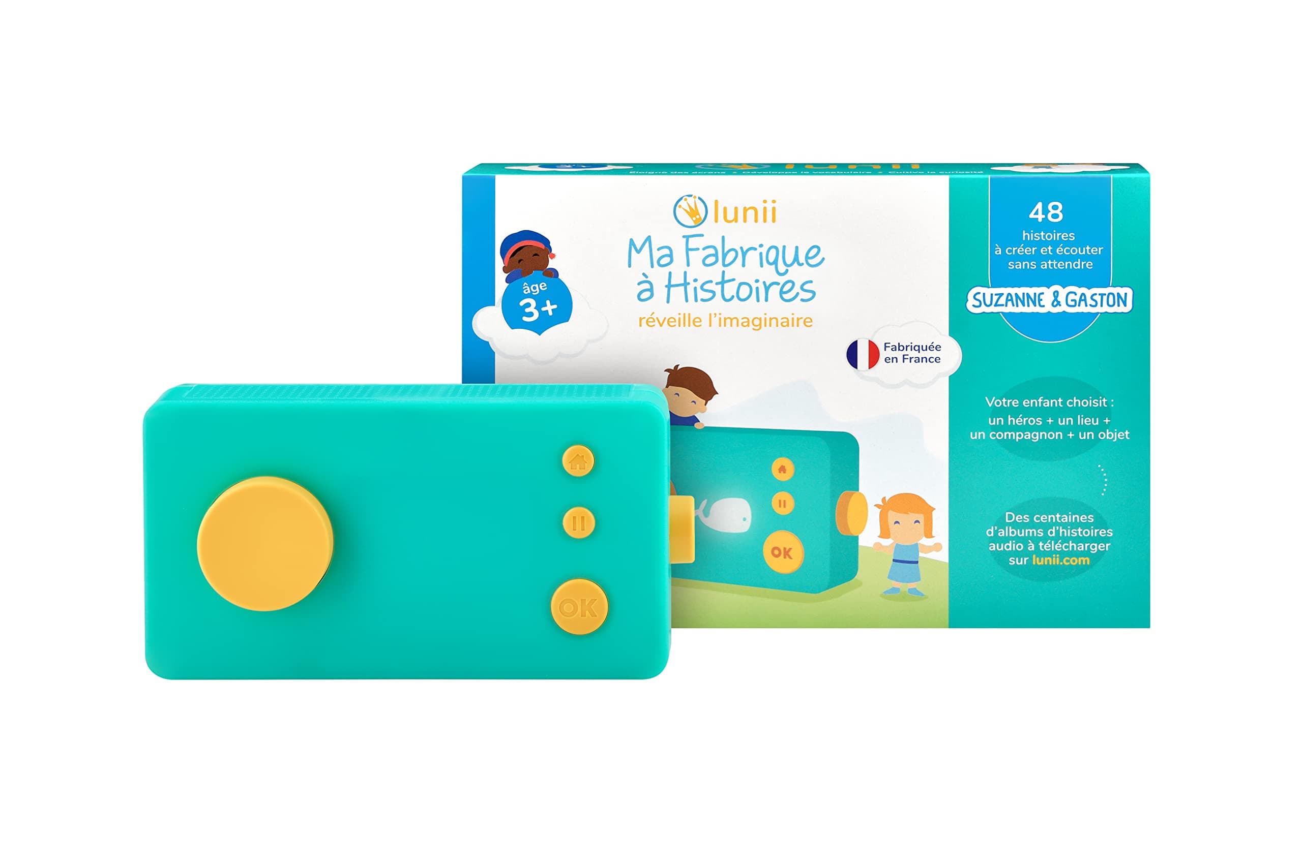 Ma Fabrique à Histoires - Children Personnalize Their own Audio Stories - Screen-Free Educational Learning Toy - Kids Interactive Toys - Imagination Toy - 3 to 8 Years of Age