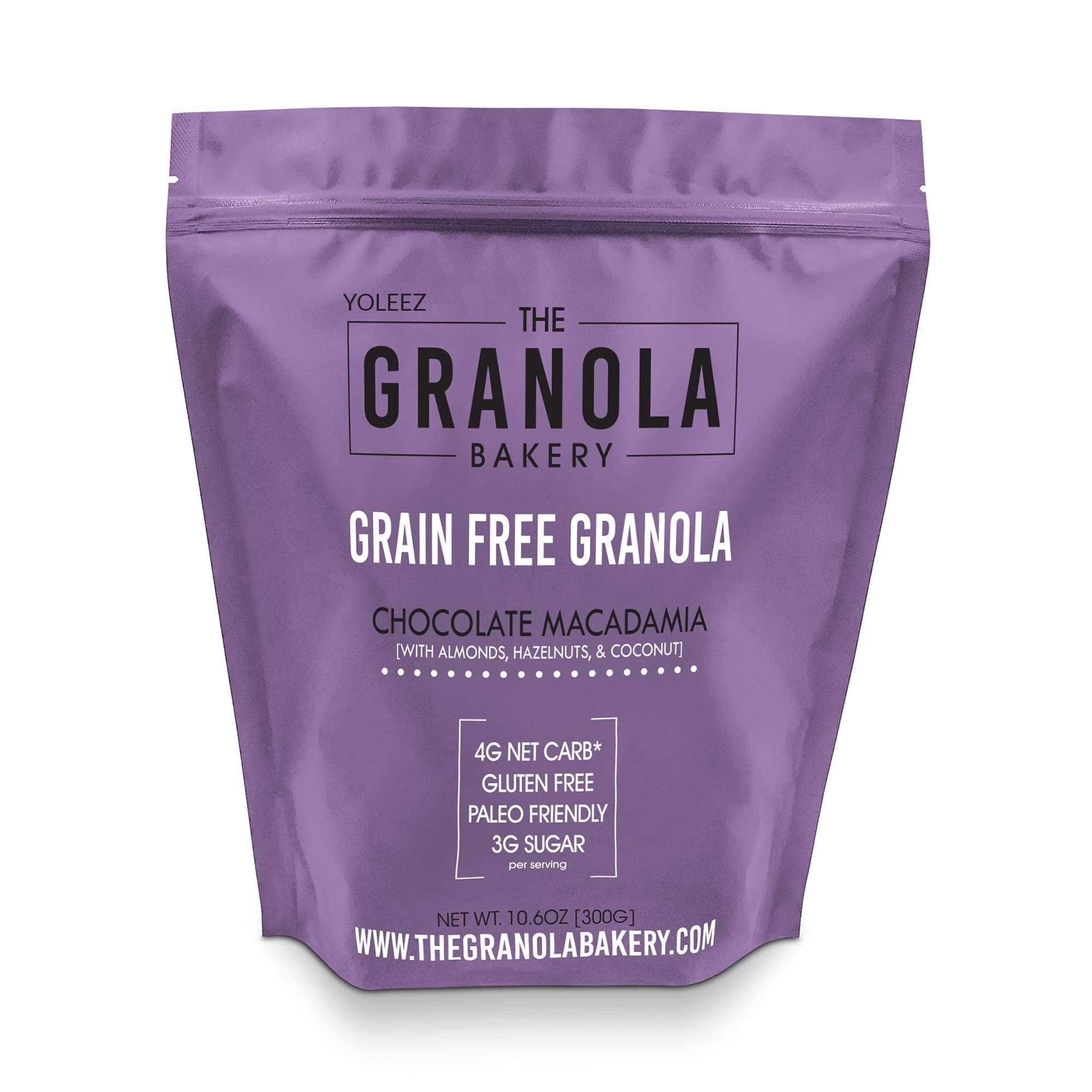 Granola Bakery - Keto Chocolate Paleo Granola Cereal, 4g Net Carb, 10.6Oz Bag - Healthy Low Carb Fat Bomb Snack, Gluten Free, Grain Free, Organic Natural Ingredients