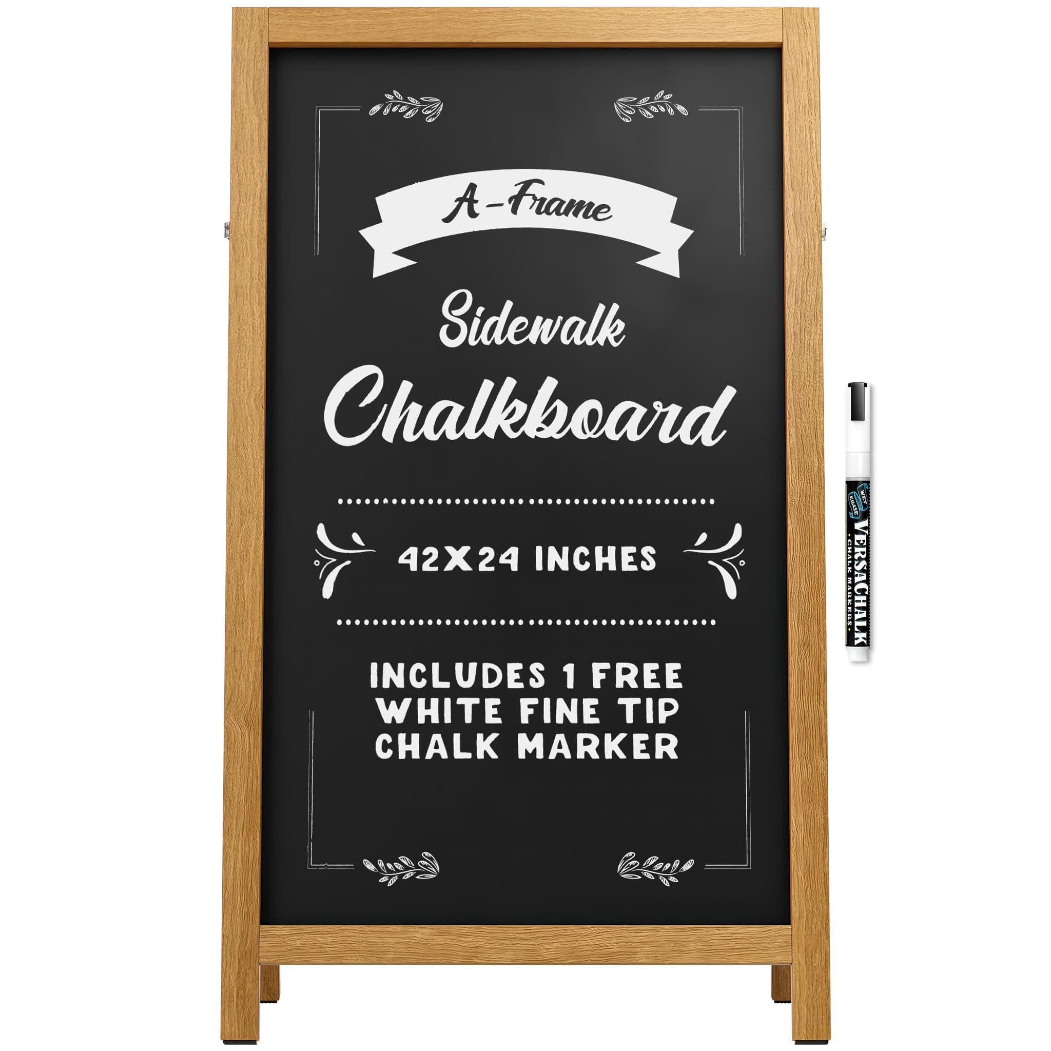 VersaChalk A-Frame Sidewalk Chalkboard - 42"x24"