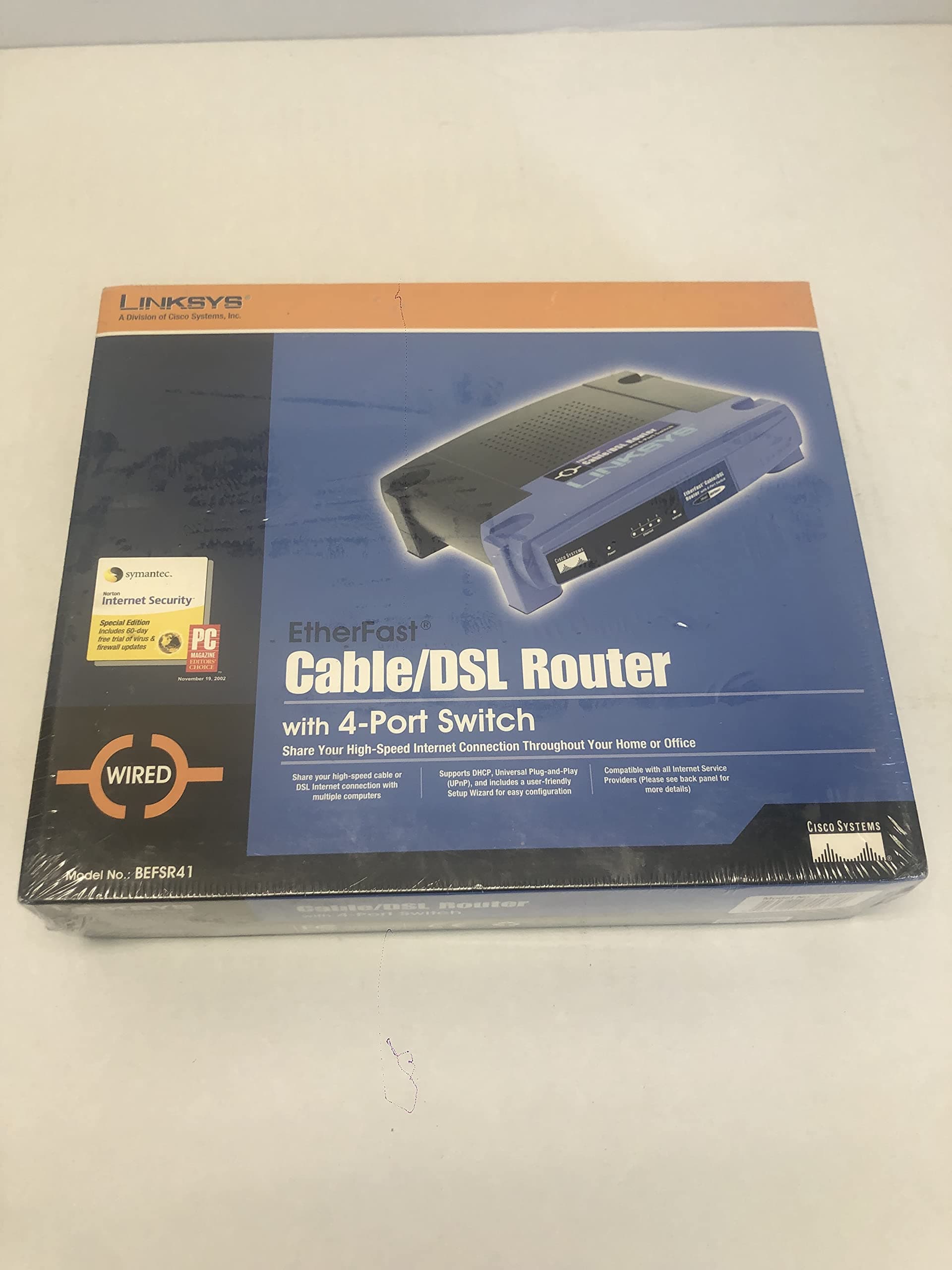 Linksys BEFSR41 EtherFast Cable/DSL Router with 4-Port Switch