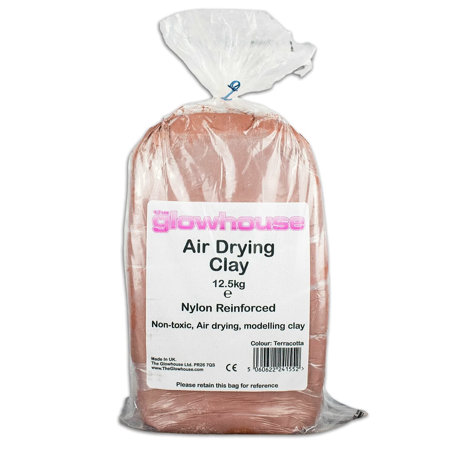 Air Drying Modelling Clay Nylon Reinforced 12.5kg (Terracotta)