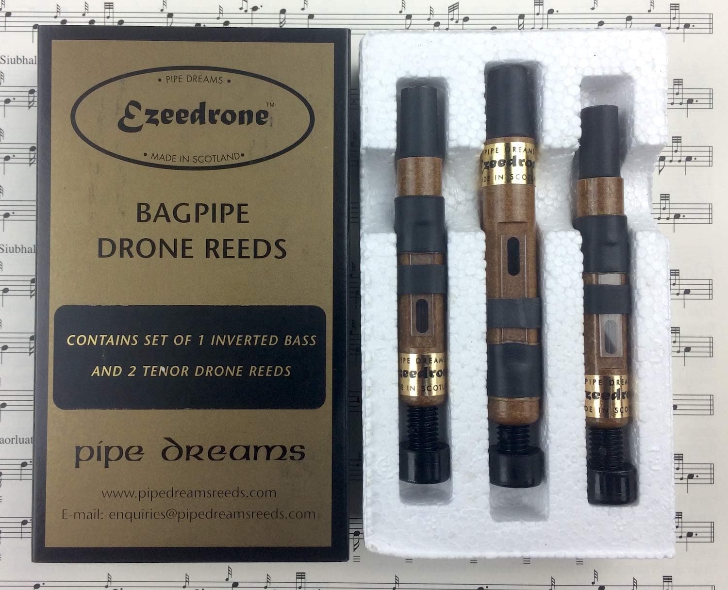 Bagpipe Drone Reeds w/Inverted Bass