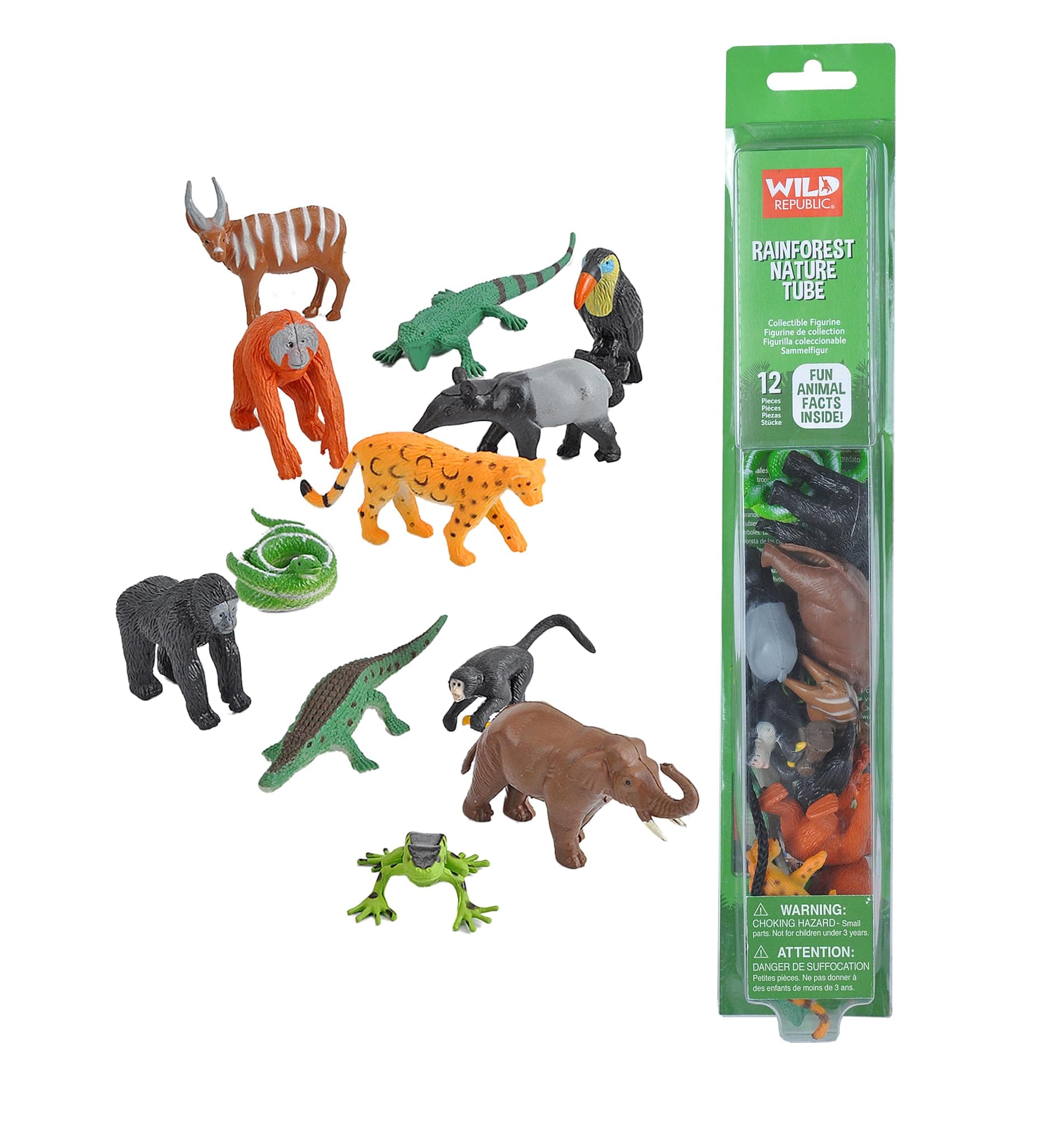 Wild Republic Europe 32 cm Nature Tube Rainforest Playset