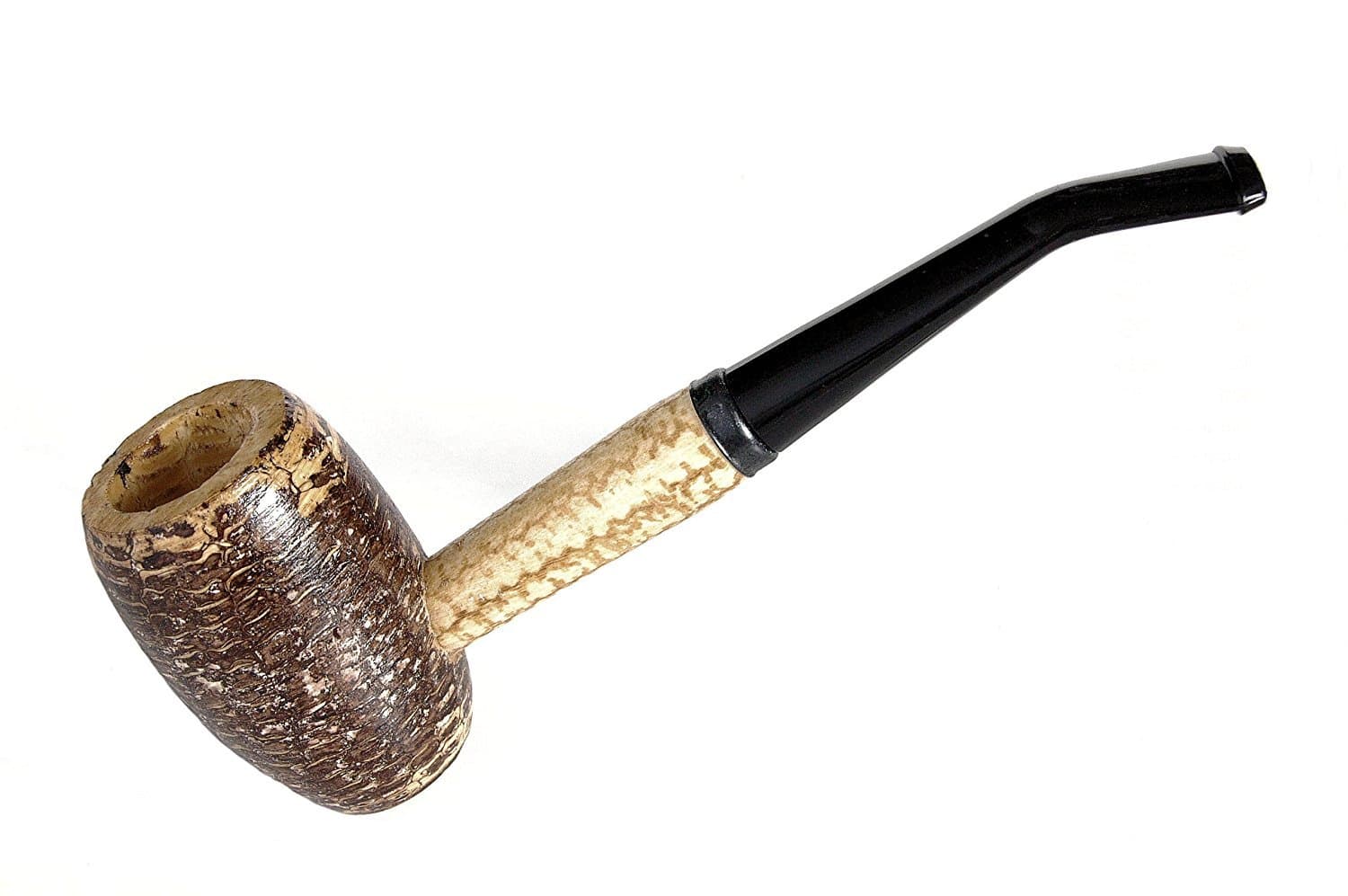 Country Gentleman Corn Cob Tobacco Pipe - Bent Bit