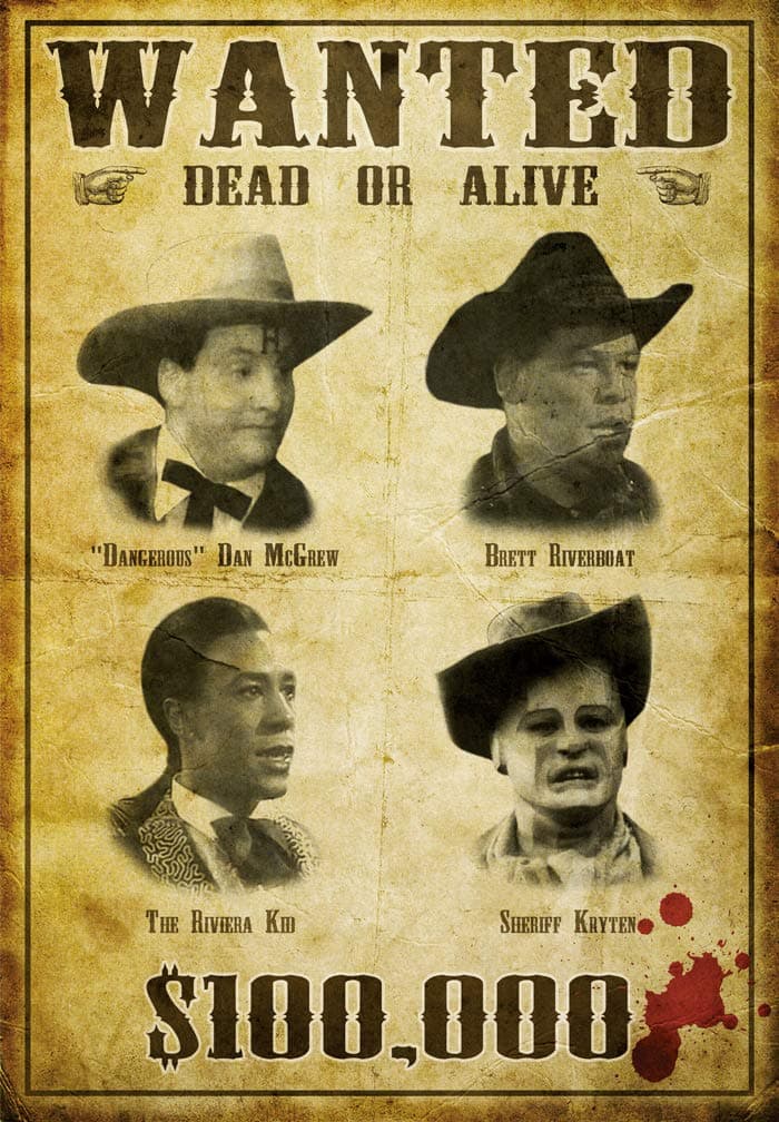 Red Dwarf Gunmen Of The Apocalypse 'Wanted' Poster LARGE 23"x33" A1 Size Glossy Poster Art Print! **SAME DAY SHIPPING**