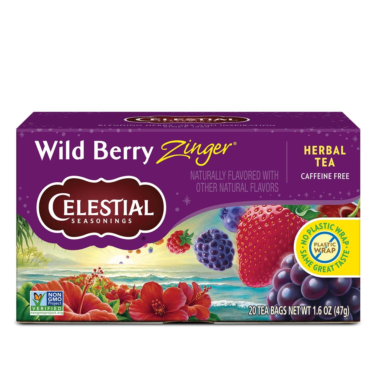 Celestial Seasonings Tea Wild Berry Zinger (Pack of 3)