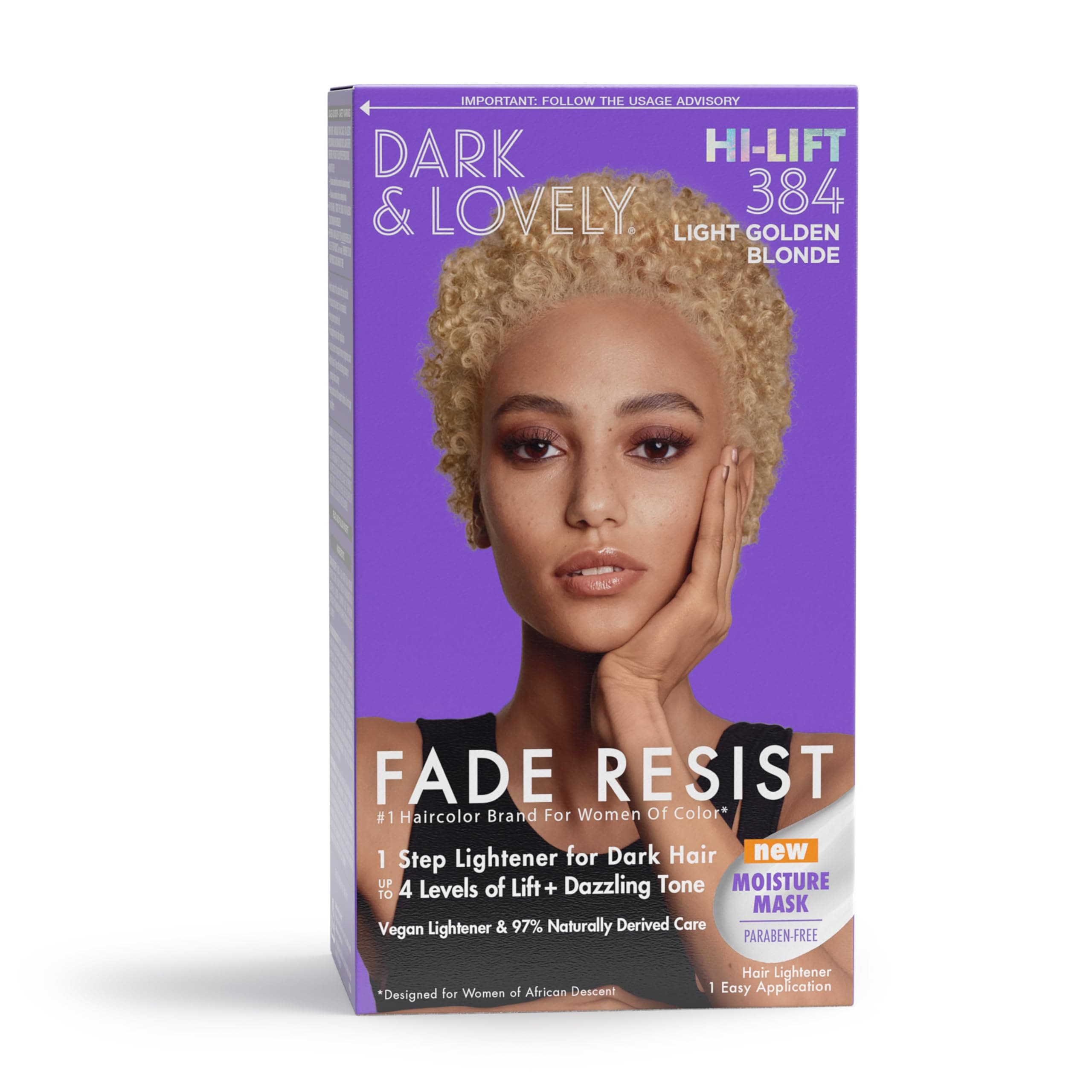 SoftSheen-Carson Dark and Lovely Fade Resist Rich Conditioning Color, Light Golden Blonde 384