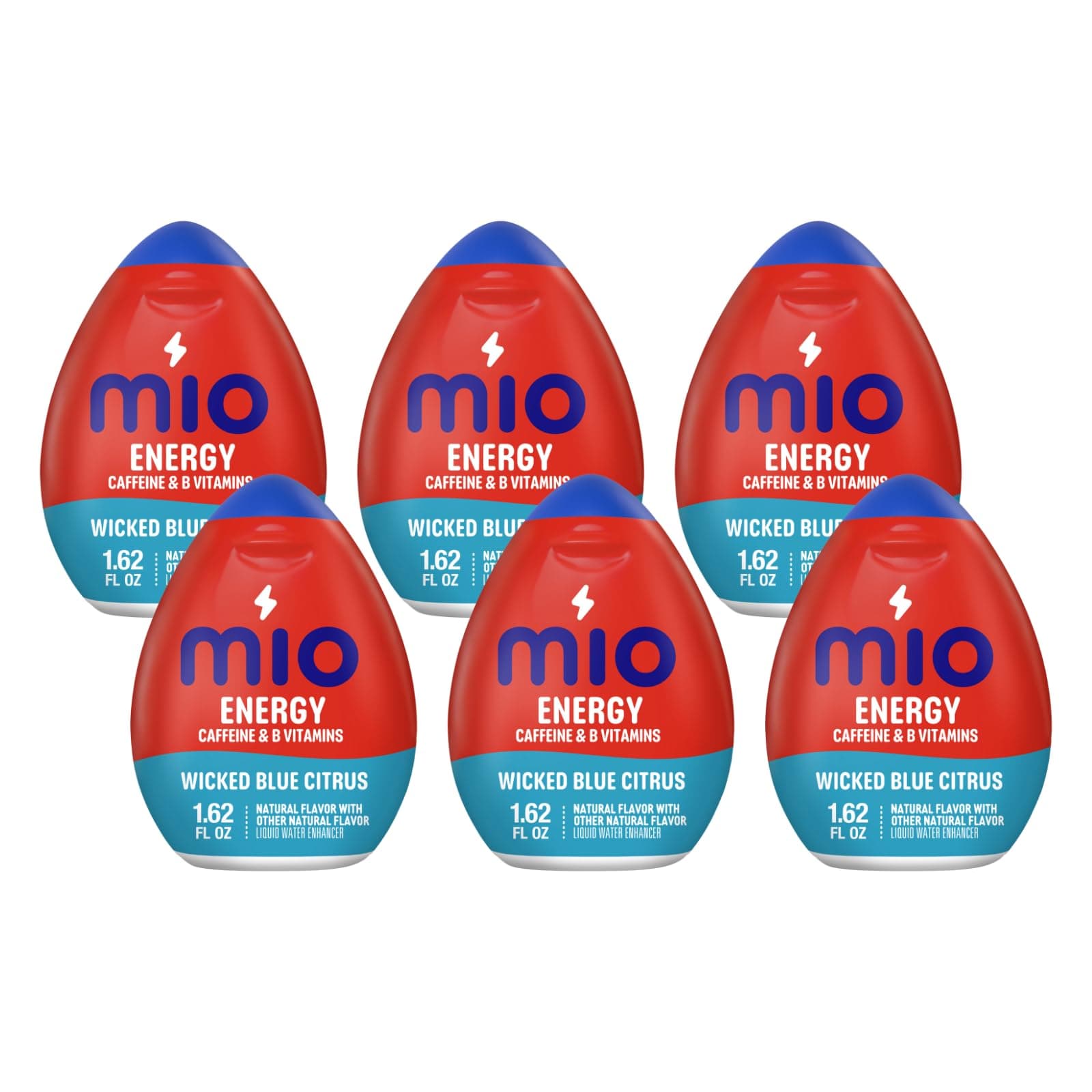 Mio Energy Liquid Water Enhancer, Wicked Blue Citrus, 1.62 OZ. (Pack of 6)