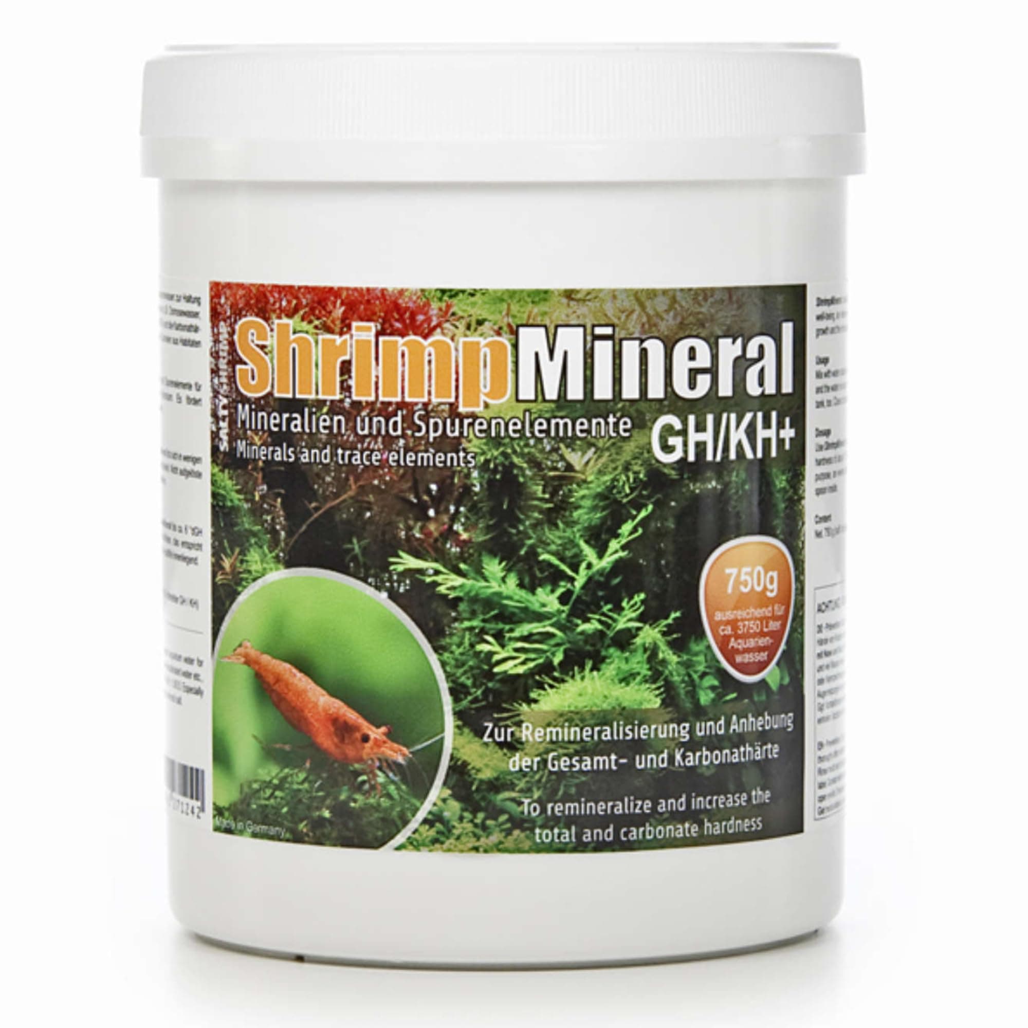 Shrimp Mineral GH/KH+ | 750g - Mineral salt. Specially developed for keeping & breeding shrimps. For neutral aquarium water & remineralisation