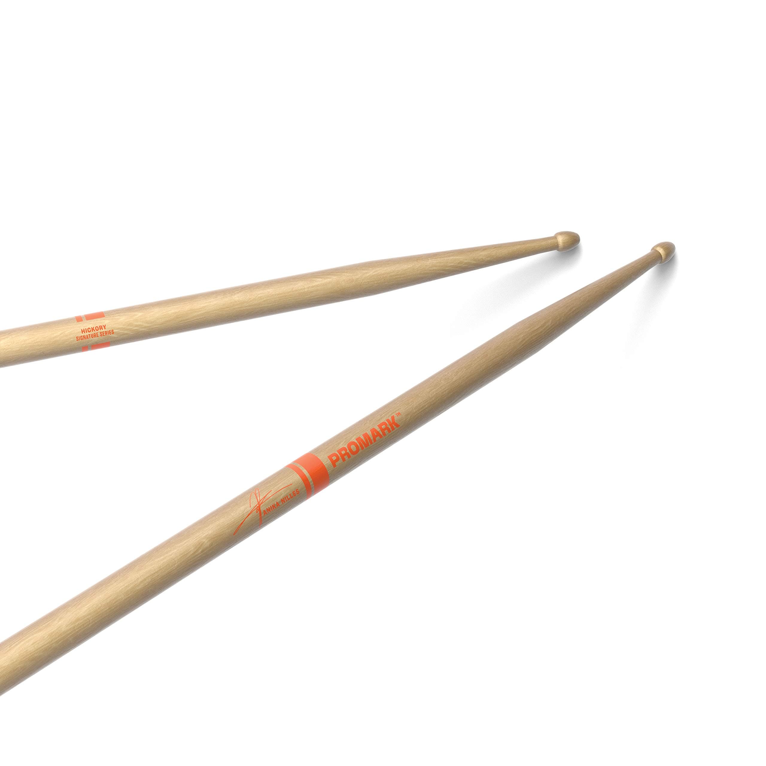 Anika Nilles Hickory Drumsticks, Wood Tip, One Pair