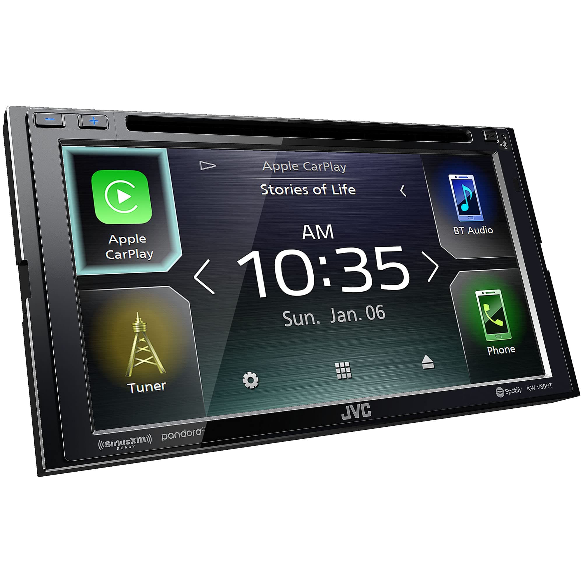 JVC KW-V85BT Compatible with Android Auto/Apple Carplay CD/DVD Stereo/Bluetooth