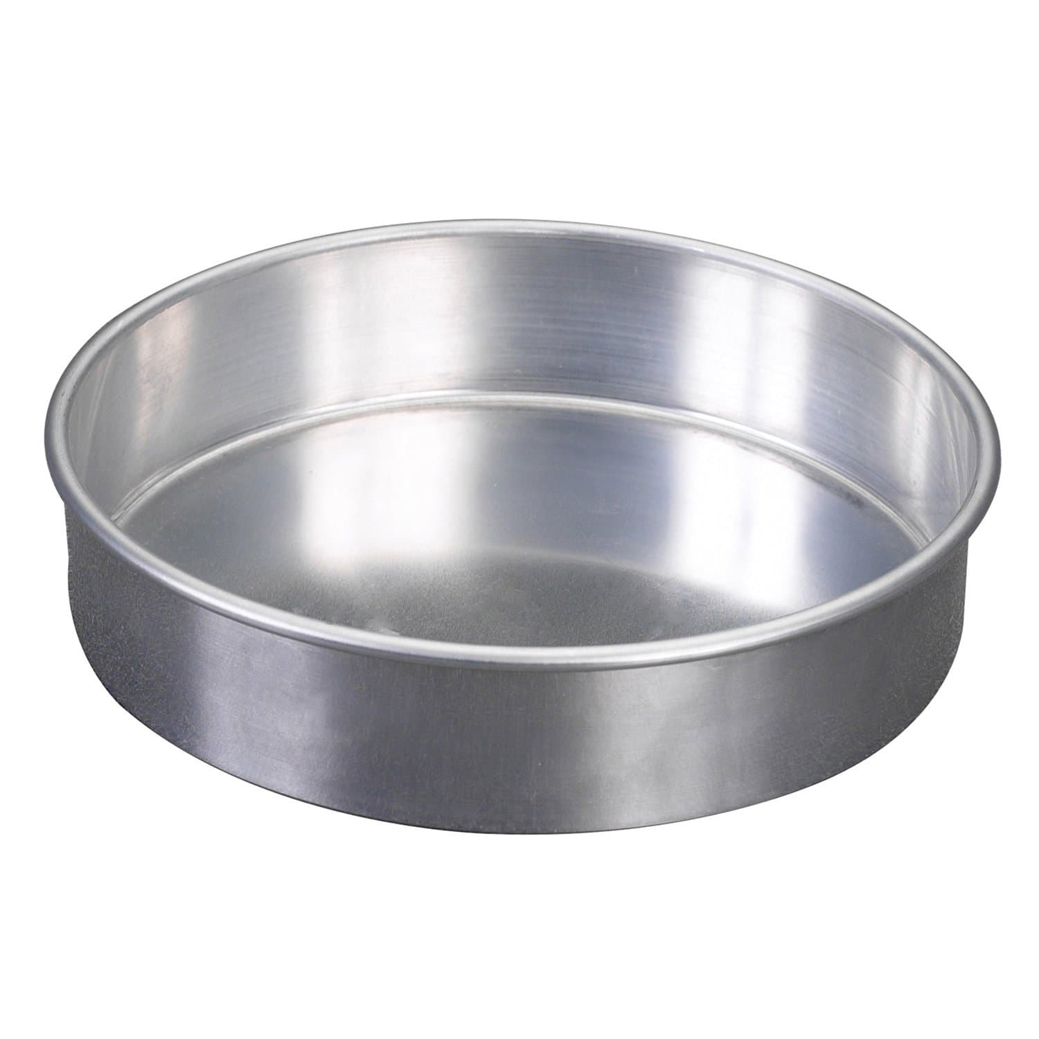 Nordic Ware Natural Aluminum Commercial Round Layer Cake Pan Baking Essentials 8"x2" Metallic 46800