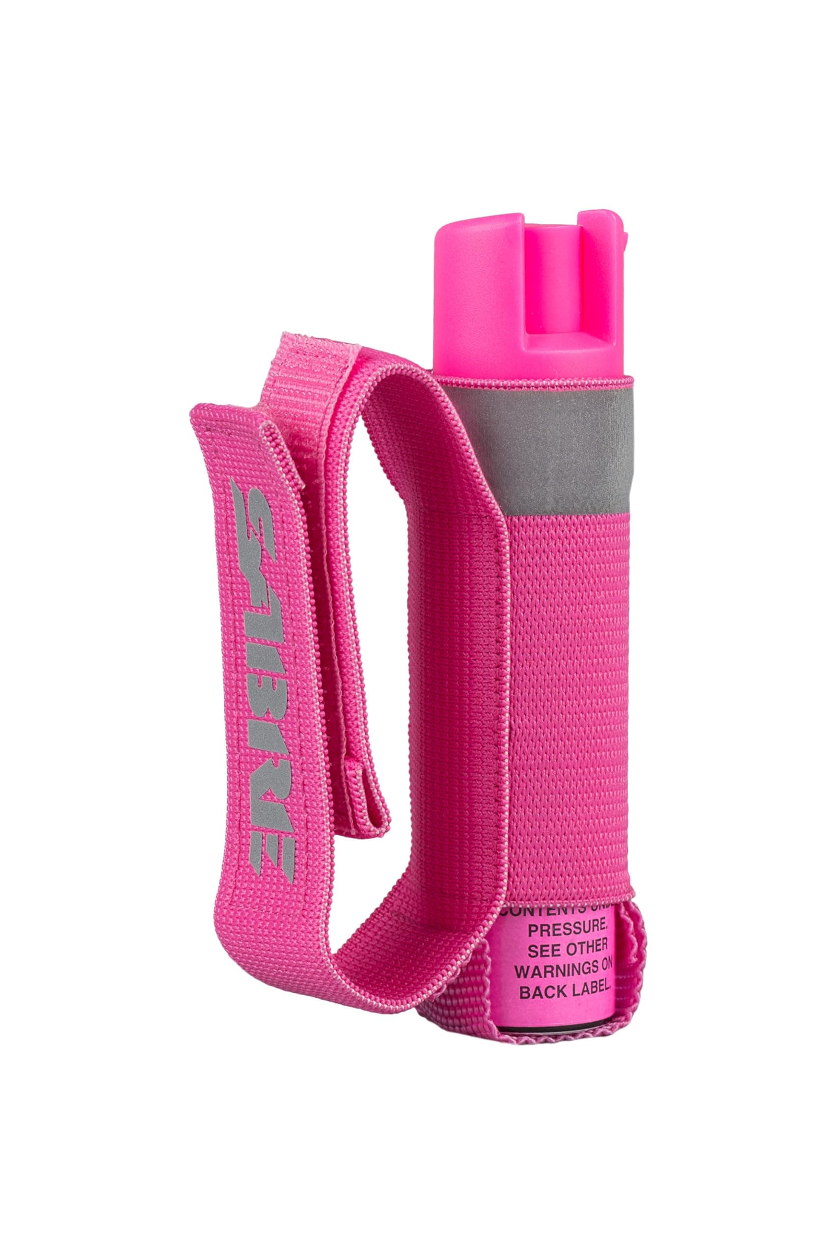 SABRE Runner Pepper Gel, Police Strength OC Spray, Adjustable 360° Reflective Hand Strap for Easy Carry & Access, 0.67 fl oz, 4X Longer Spray Time - Up to 13 Seconds, HPLC Tested, Reduced Blowback